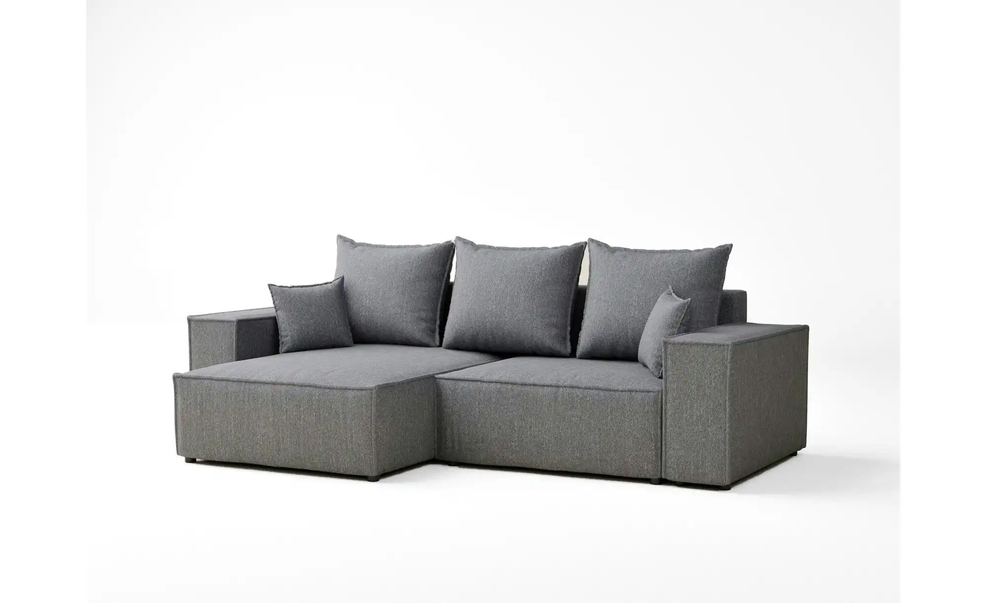Ecksofa  Moyo ¦ grau ¦ Maße (cm): B: 255 H: 70 Polstermöbel > Sofas > 3-Sit günstig online kaufen