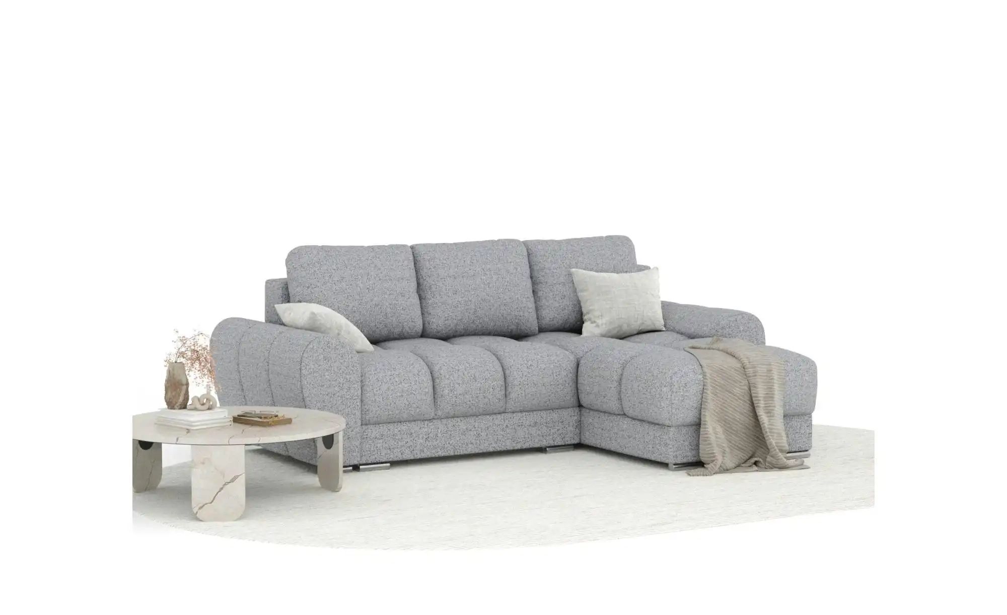 Thumbnail - Ecksofa Peebles ¦ grau ¦ Maße (cm): B: 256 H: 90 Polstermöbel > Sofas > Ecksofas - Höffner