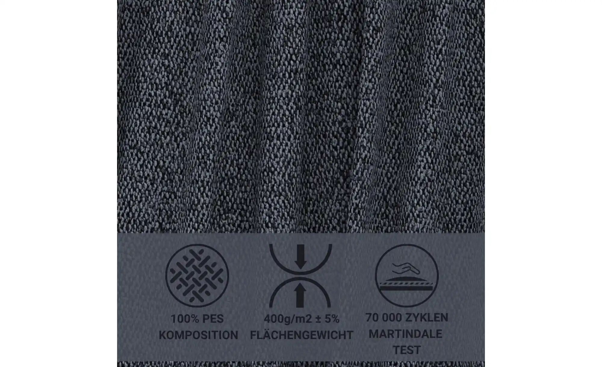 Ecksofa  Numba ¦ blau ¦ Maße (cm): B: 253 H: 88 Polstermöbel > Sofas > 3-Si günstig online kaufen