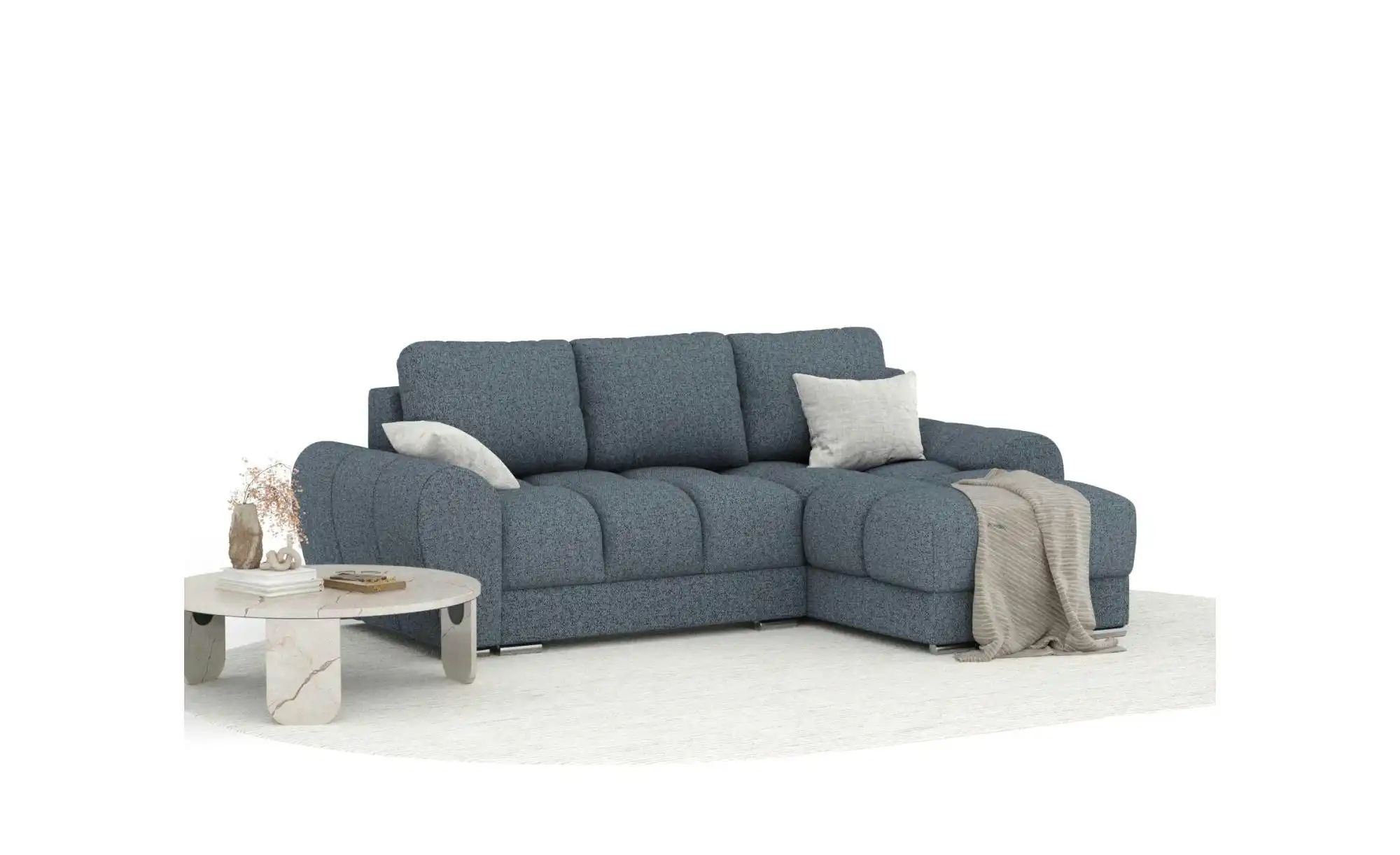 Ecksofa   ¦ blau ¦ Maße (cm): B: 256 H: 90 Polstermöbel > Sofas > Ecksofas günstig online kaufen