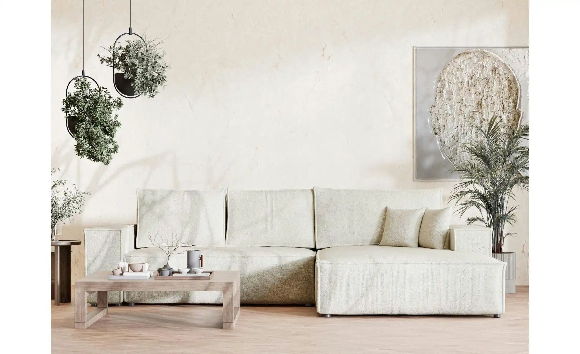 Ecksofa  Maze ¦ creme ¦ Maße (cm): B: 294 H: 70 Polstermöbel > Sofas > Ecks günstig online kaufen