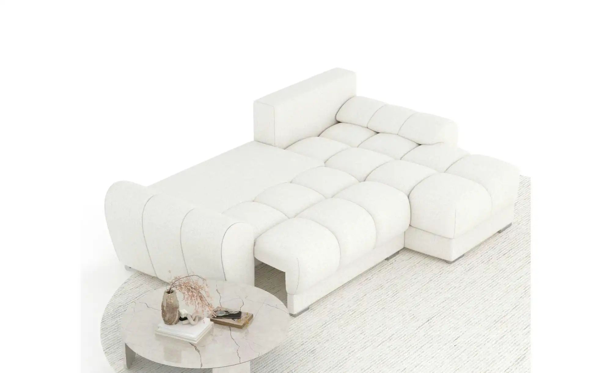 Thumbnail - Ecksofa  Peebles ¦ creme ¦ Maße (cm): B: 256 H: 90 Polstermöbel > Sofas > Ecksofas - Höffner