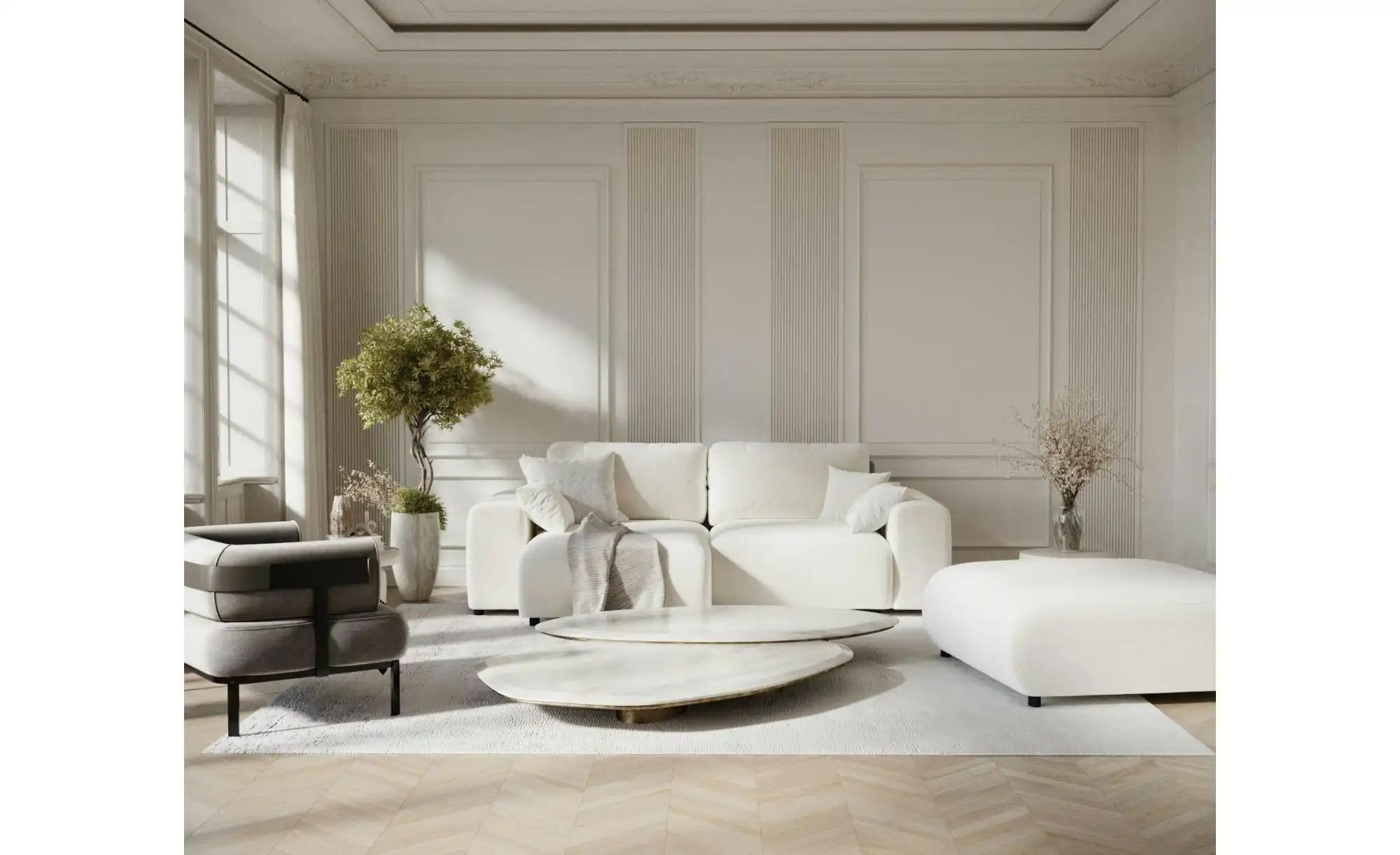 Thumbnail - Ecksofa  Zanzibar ¦ creme ¦ Maße (cm): B: 237 H: 79 Polstermöbel > Sofas > Ecksofas - Höffner