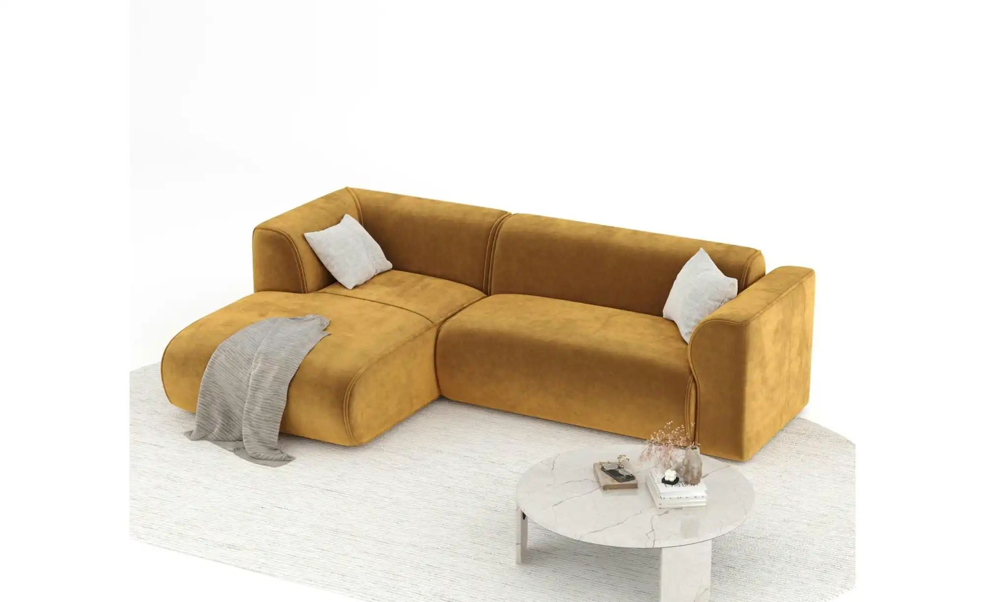Thumbnail - Ecksofa Melani ¦ grau ¦ Maße (cm): B: 256 H: 69 Polstermöbel > Sofas > Ecksofas - Höffner