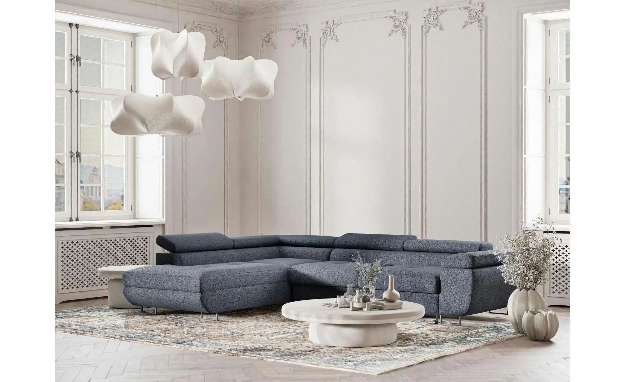 Thumbnail - Ecksofa  Concord ¦ blau ¦ Maße (cm): B: 277 H: 100 Polstermöbel > Sofas > Ecksofas - Höffner