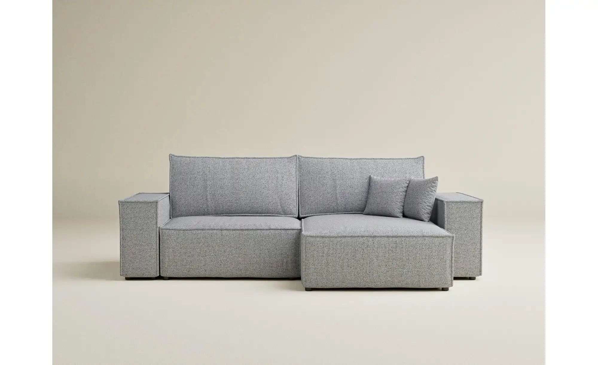 Ecksofa   ¦ grau ¦ Maße (cm): B: 255 H: 70 Polstermöbel > Sofas > 3-Sitzer günstig online kaufen