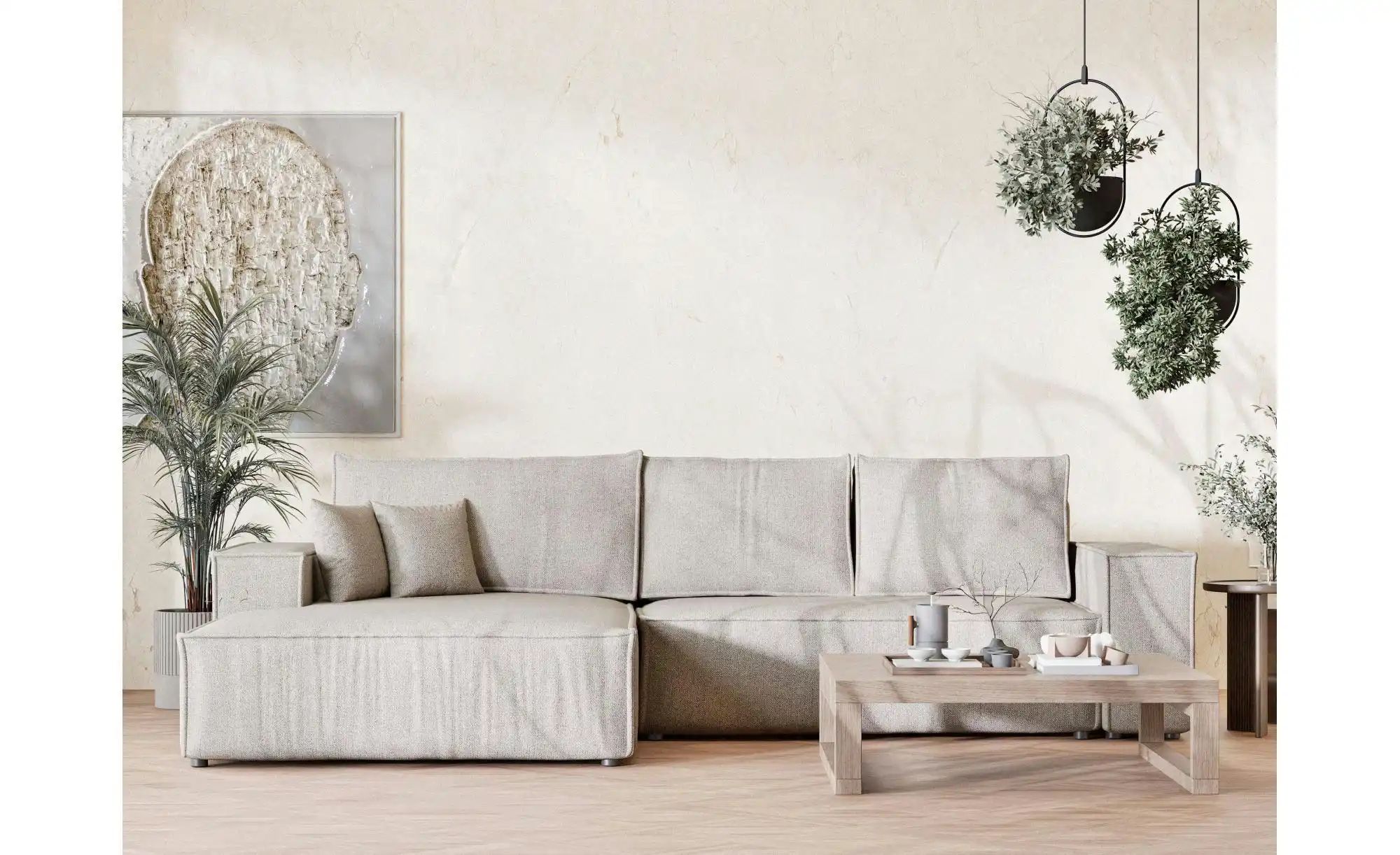 Ecksofa  Maze ¦ beige ¦ Maße (cm): B: 294 H: 70 Polstermöbel > Sofas > Ecks günstig online kaufen