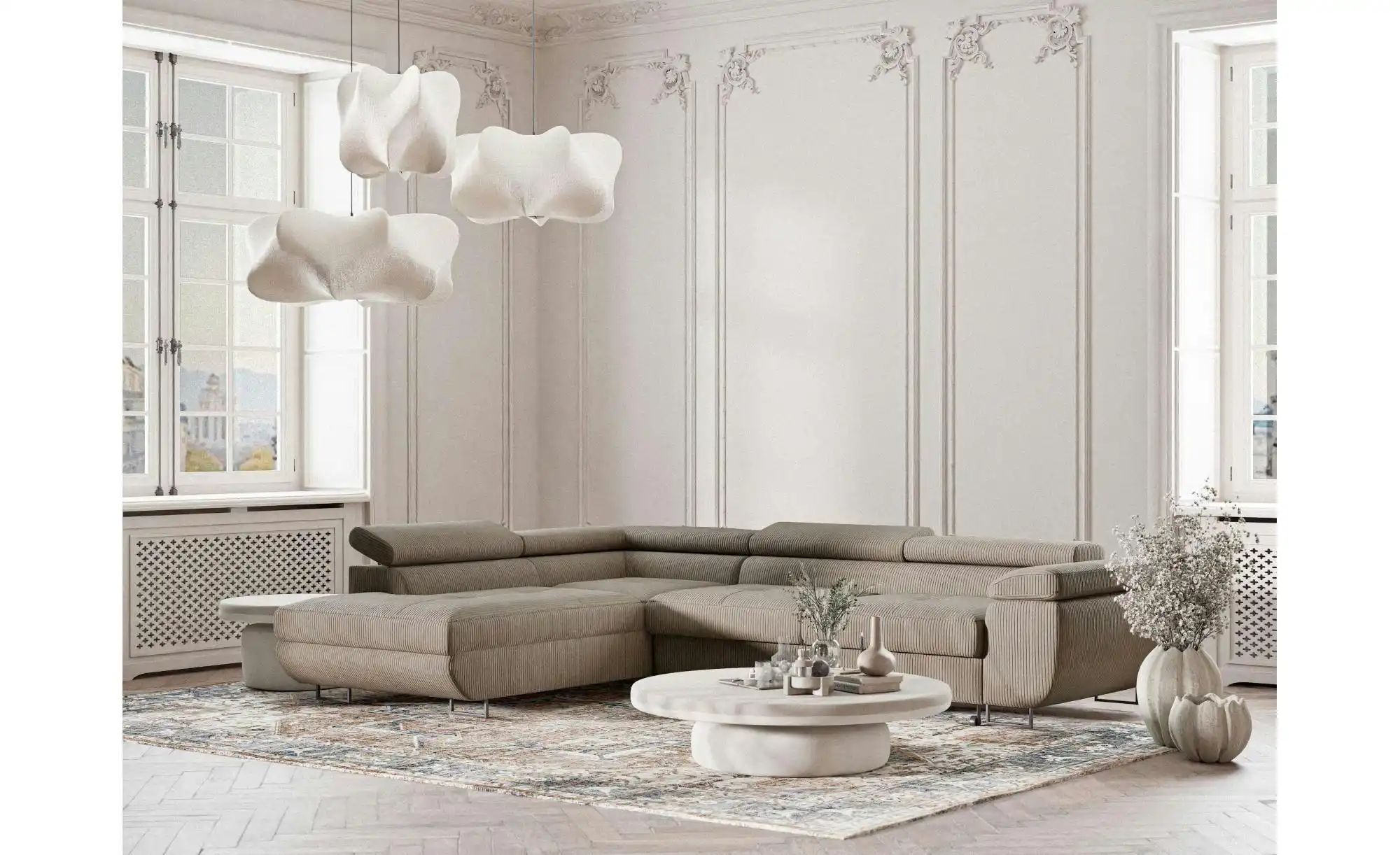 Ecksofa  Conrad ¦ beige ¦ Maße (cm): B: 277 H: 100 Polstermöbel > Sofas > E günstig online kaufen