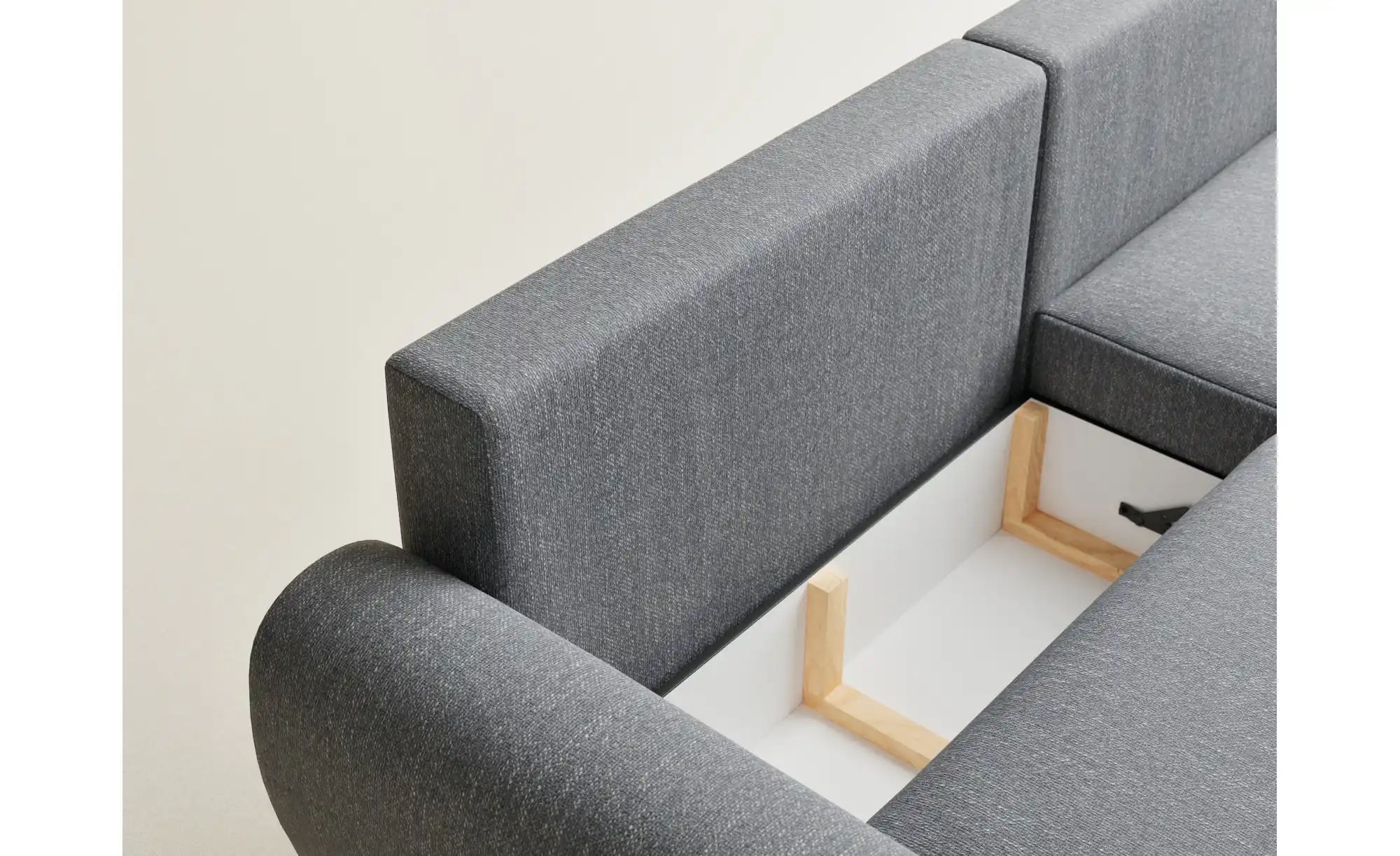 Ecksofa  Numba ¦ grau ¦ Maße (cm): B: 253 H: 88 Polstermöbel > Sofas > 3-Si günstig online kaufen