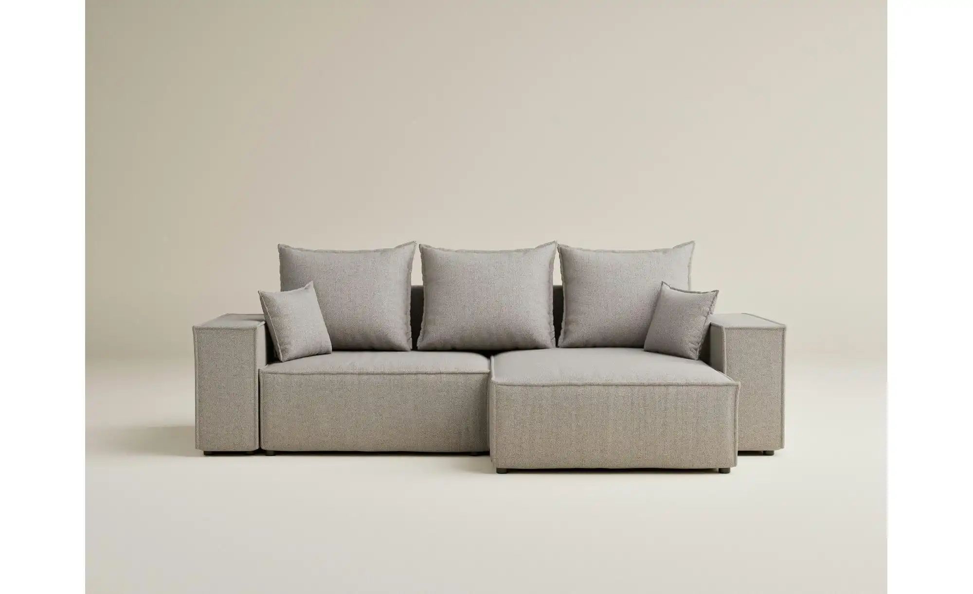 Ecksofa   ¦ beige ¦ Maße (cm): B: 255 H: 70 Polstermöbel > Sofas > 3-Sitzer günstig online kaufen