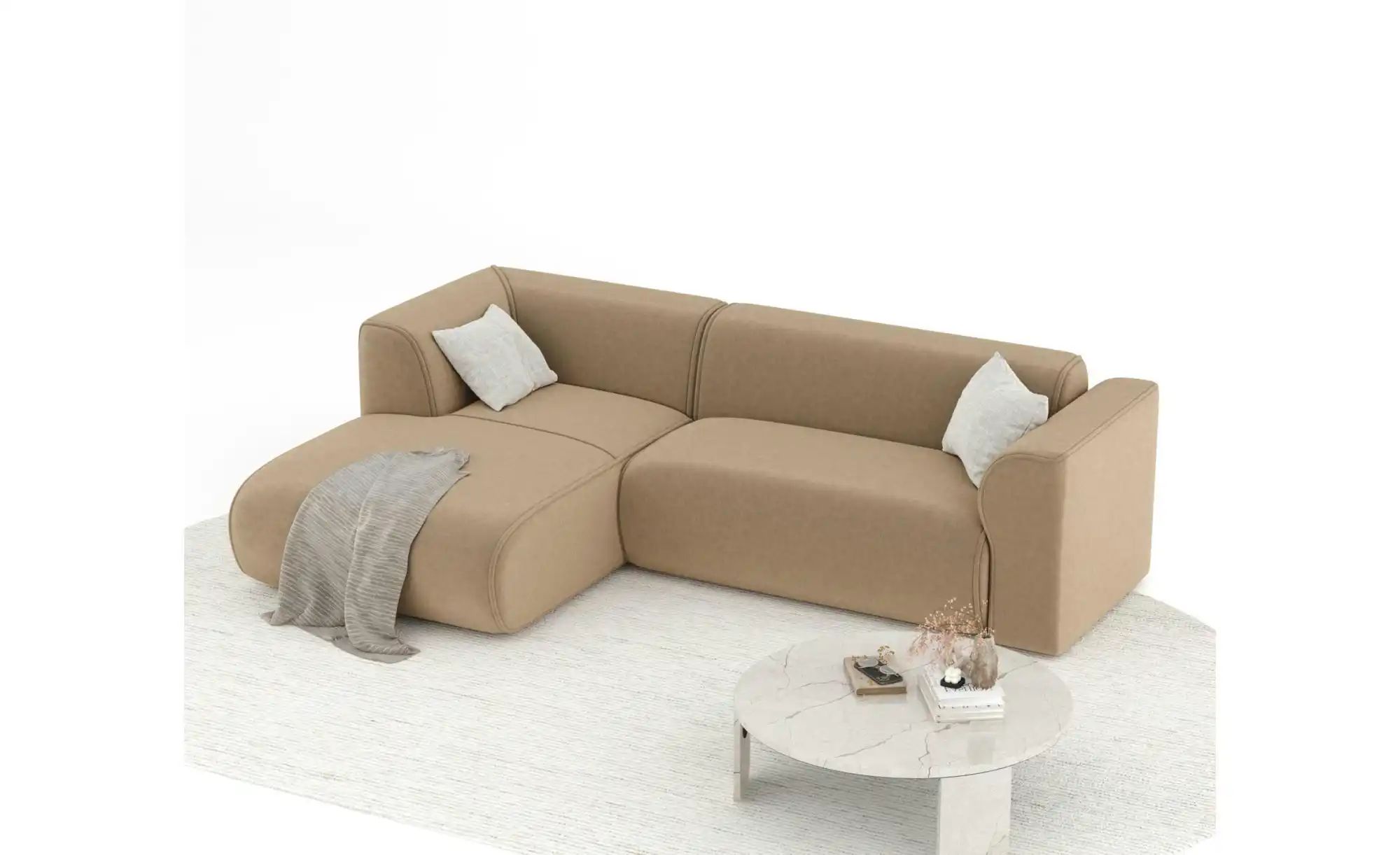 Thumbnail - Ecksofa Melani ¦ beige ¦ Maße (cm): B: 256 H: 69 Polstermöbel > Sofas > Ecksofas - Höffner