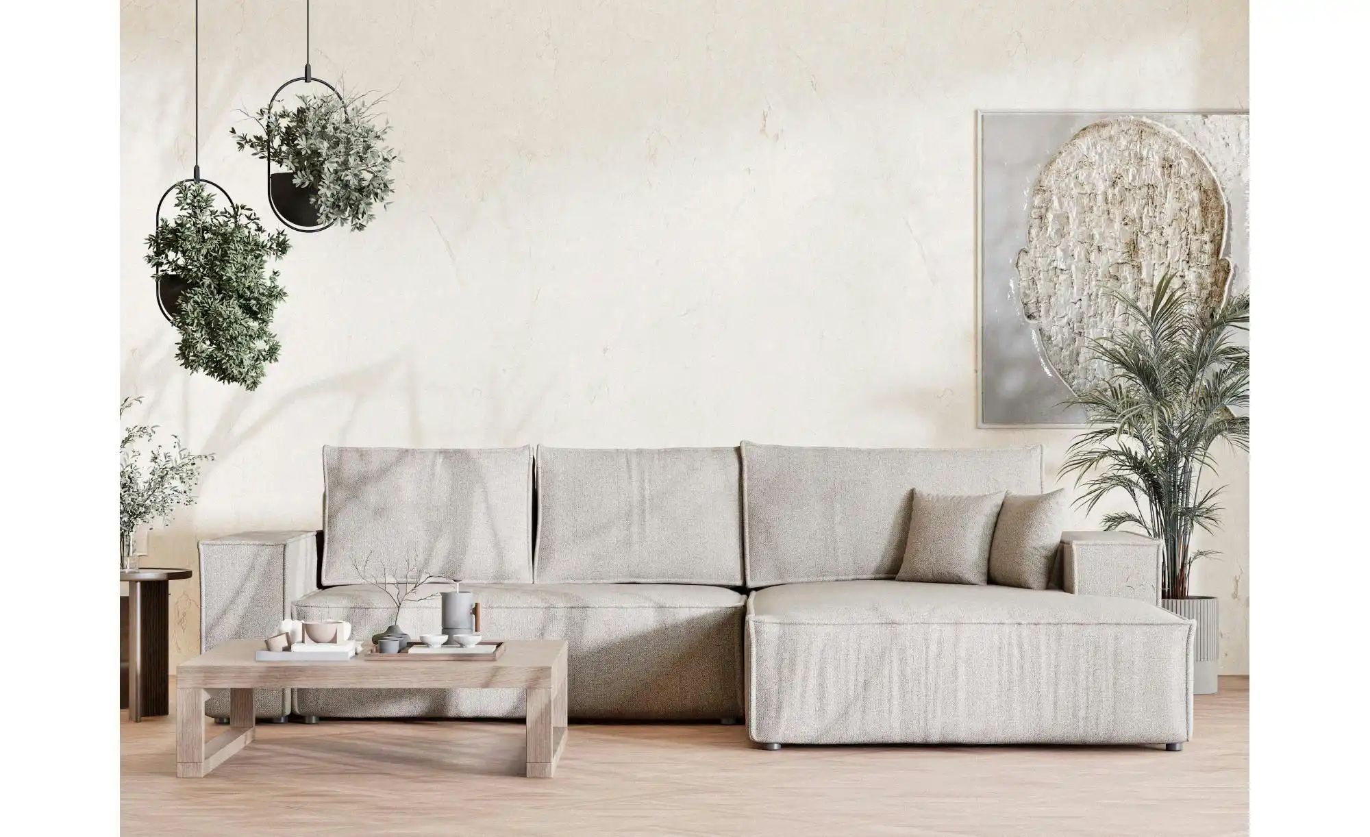 Ecksofa  Maze ¦ beige ¦ Maße (cm): B: 294 H: 70 Polstermöbel > Sofas > Ecks günstig online kaufen