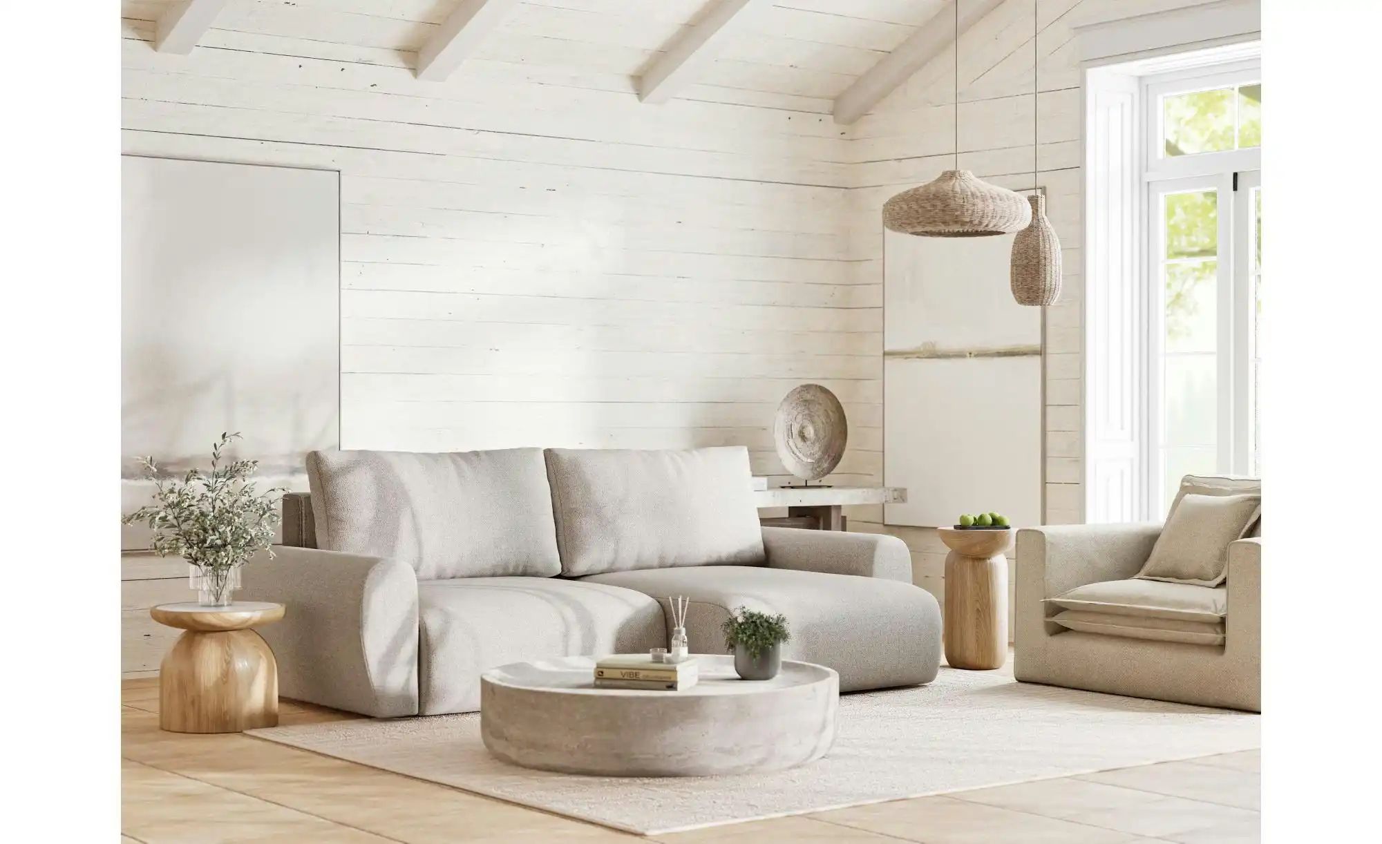 Thumbnail - Ecksofa  Numba ¦ creme ¦ Maße (cm): B: 253 H: 88 Polstermöbel > Sofas > 3-Sitzer - Höffner