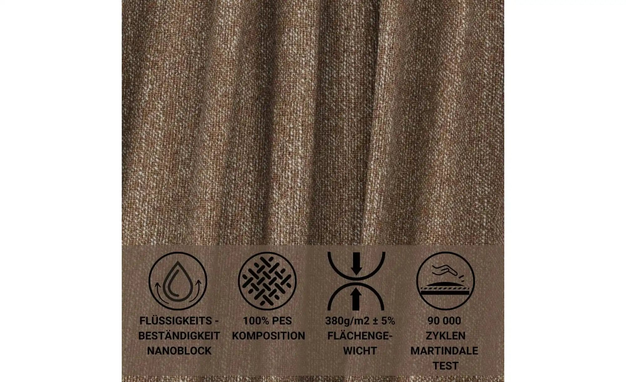 Ecksofa  Numba ¦ braun ¦ Maße (cm): B: 253 H: 88 Polstermöbel > Sofas > 3-S günstig online kaufen