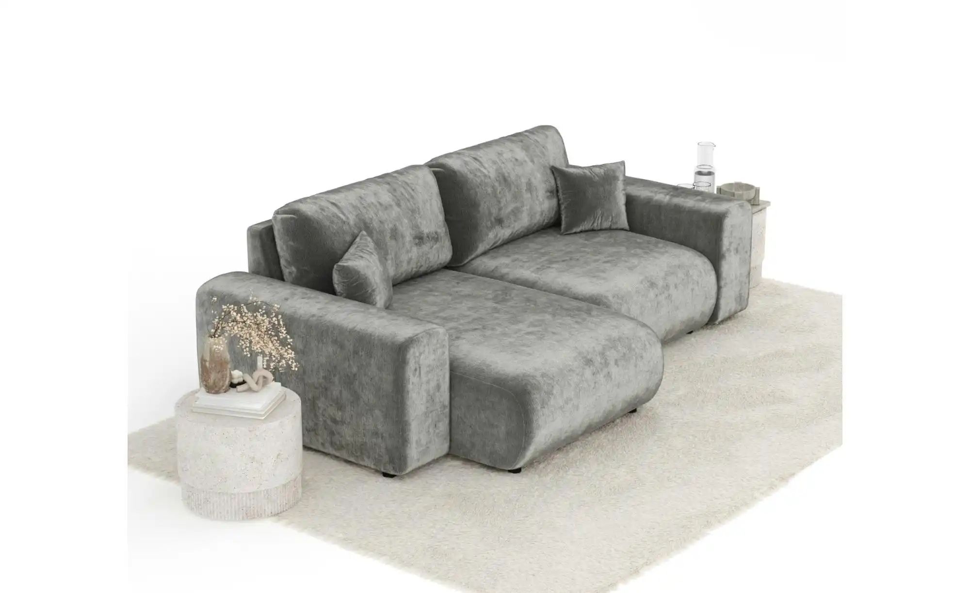 Thumbnail - Ecksofa Zanzibar ¦ grau ¦ Maße (cm): B: 237 H: 79 Polstermöbel > Sofas > Ecksofas - Höffner