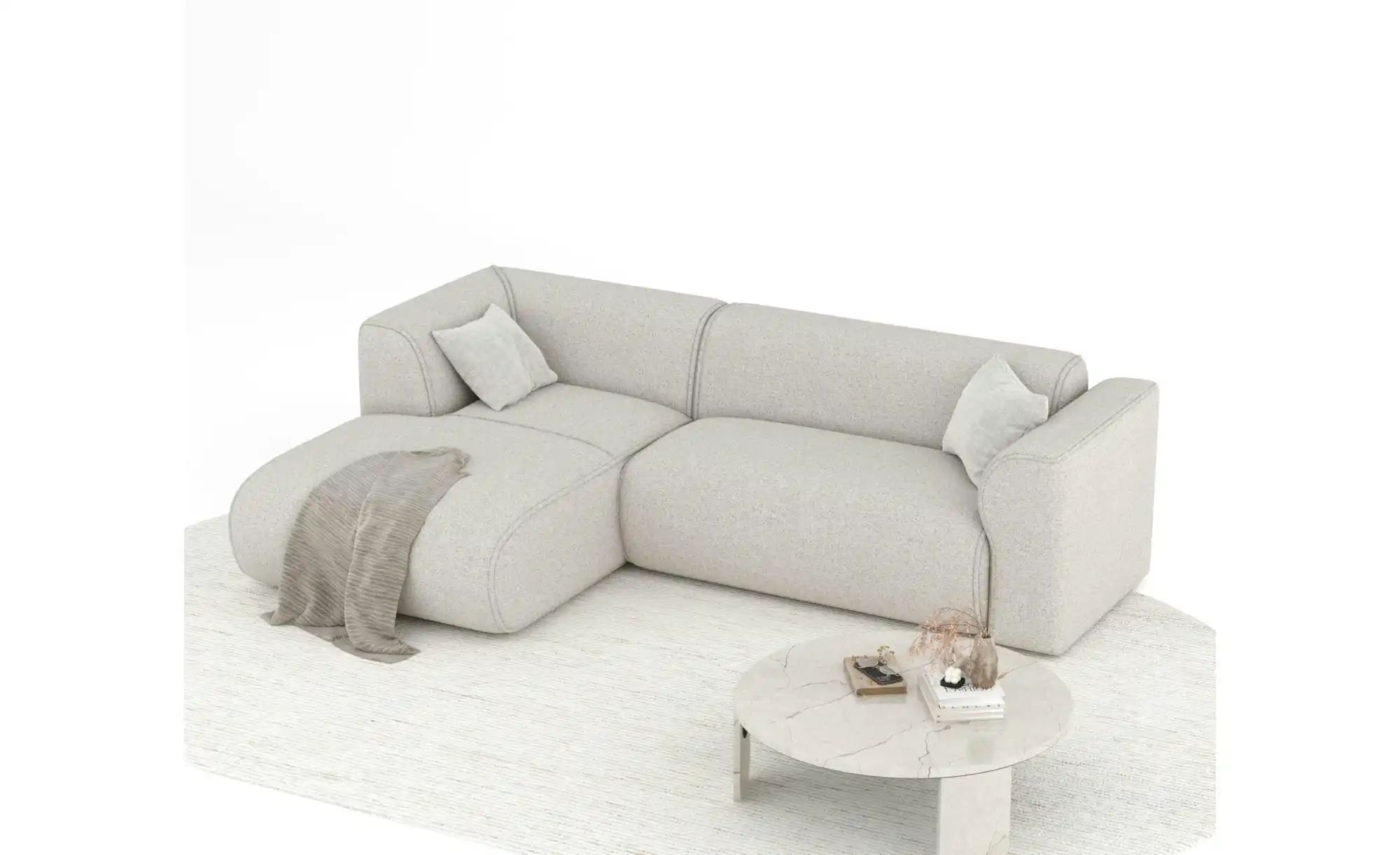 Thumbnail - Ecksofa  Melani ¦ blau ¦ Maße (cm): B: 256 H: 69 Polstermöbel > Sofas > Ecksofas - Höffner