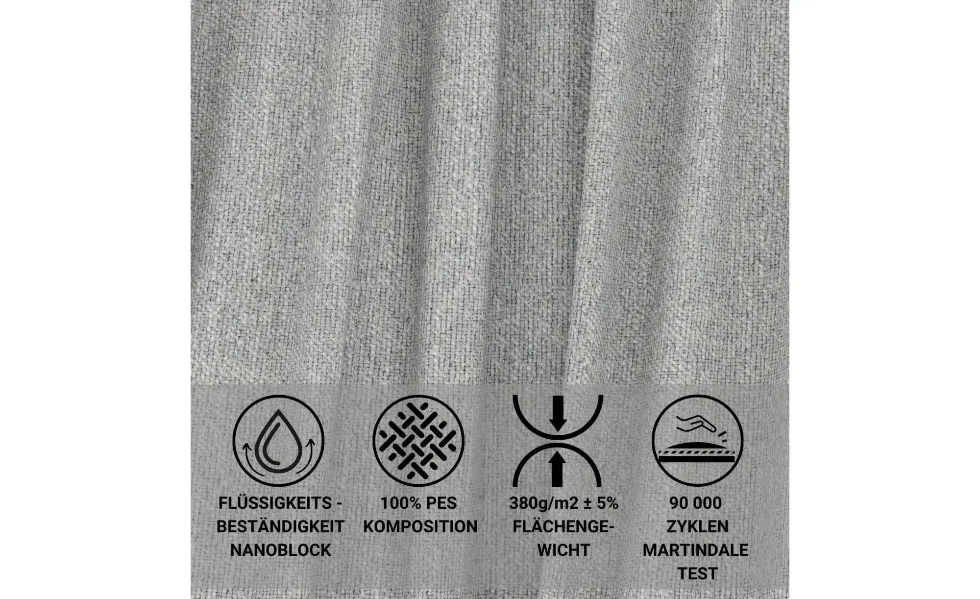 Ecksofa  Numba ¦ grau ¦ Maße (cm): B: 253 H: 88 Polstermöbel > Sofas > 3-Si günstig online kaufen