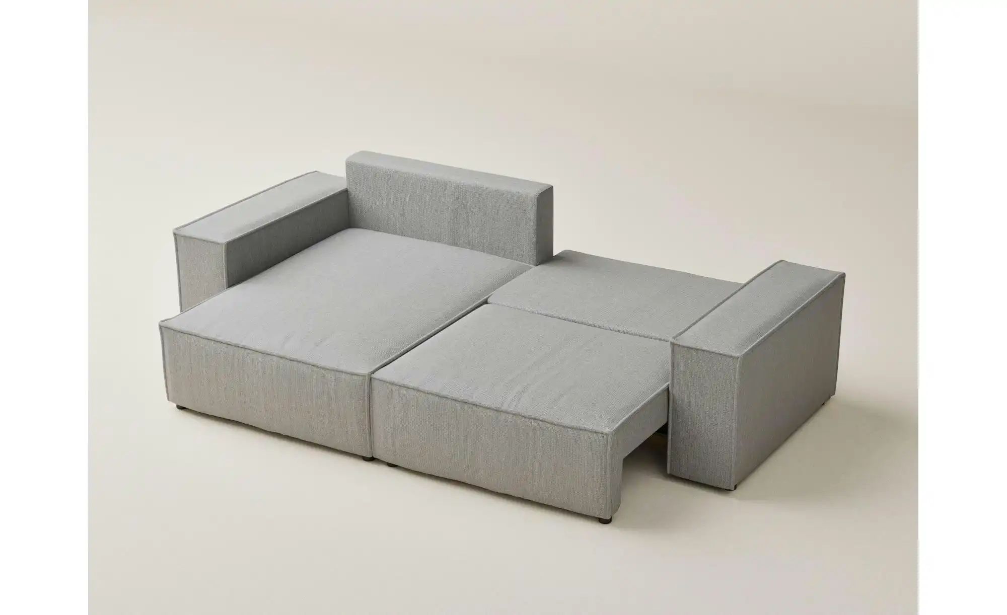 Ecksofa  Moyo ¦ grau ¦ Maße (cm): B: 255 H: 70 Polstermöbel > Sofas > 3-Sit günstig online kaufen