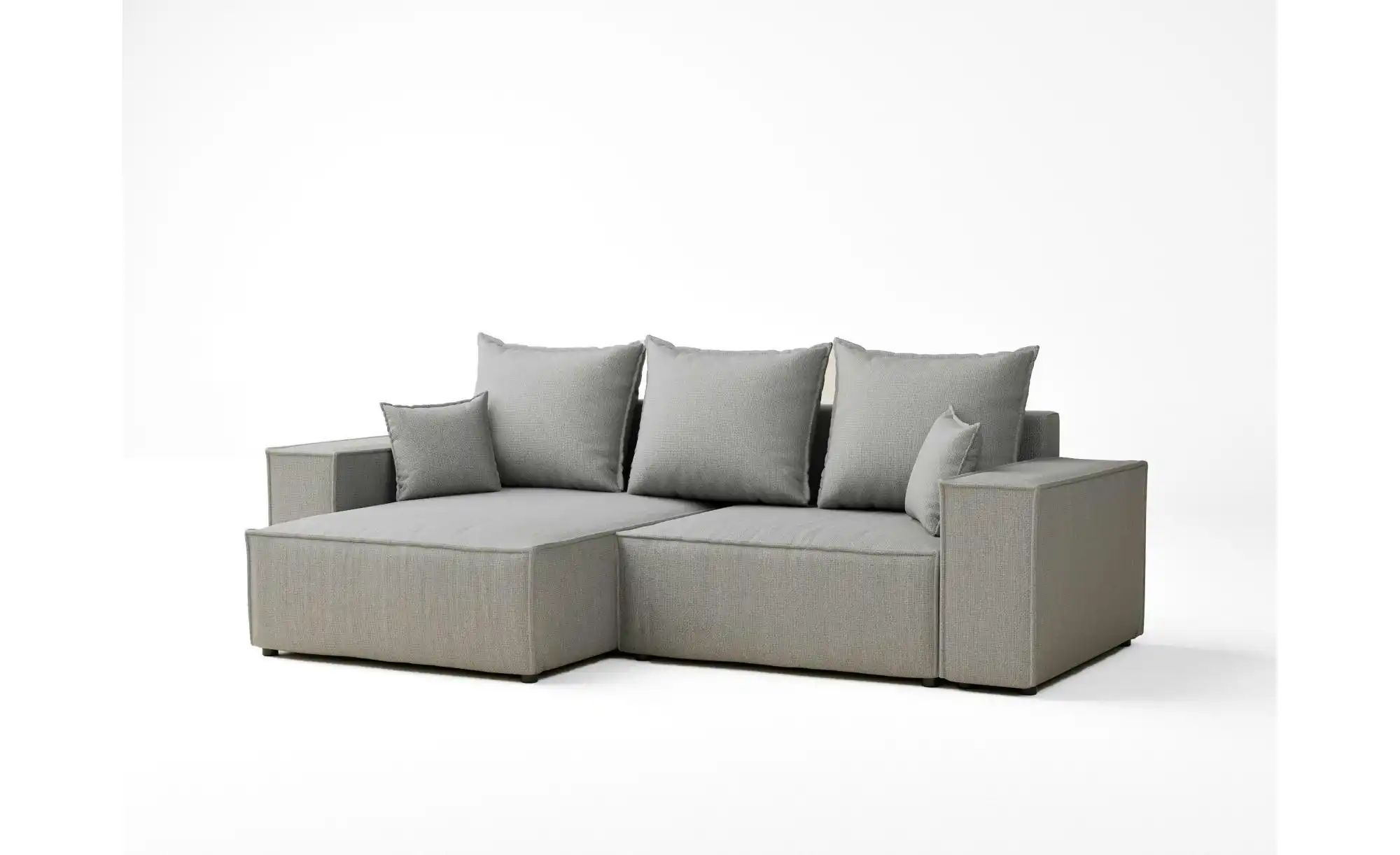 Ecksofa  Moyo ¦ grau ¦ Maße (cm): B: 255 H: 70 Polstermöbel > Sofas > 3-Sit günstig online kaufen
