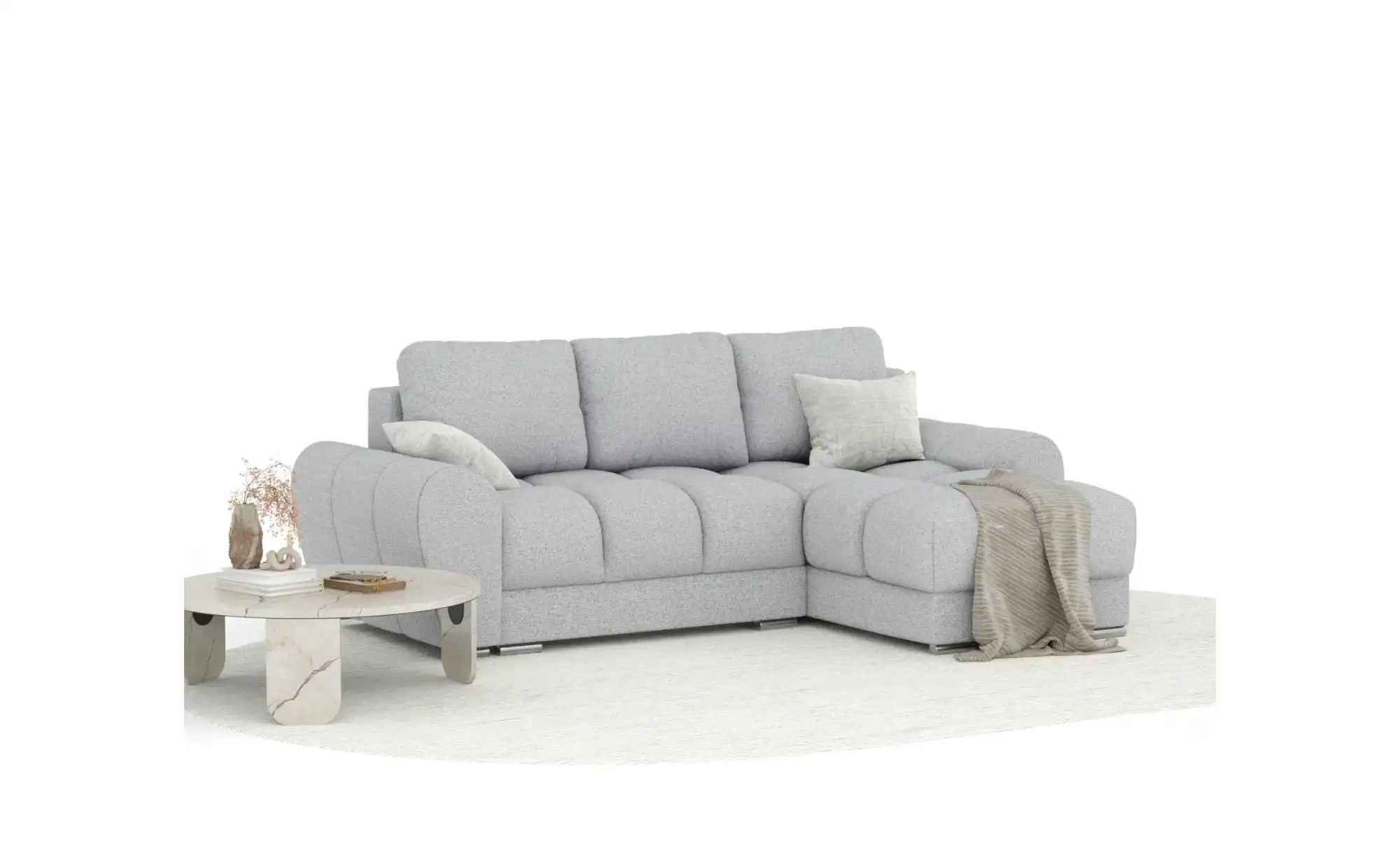 Ecksofa   ¦ grau ¦ Maße (cm): B: 256 H: 90 Polstermöbel > Sofas > Ecksofas günstig online kaufen