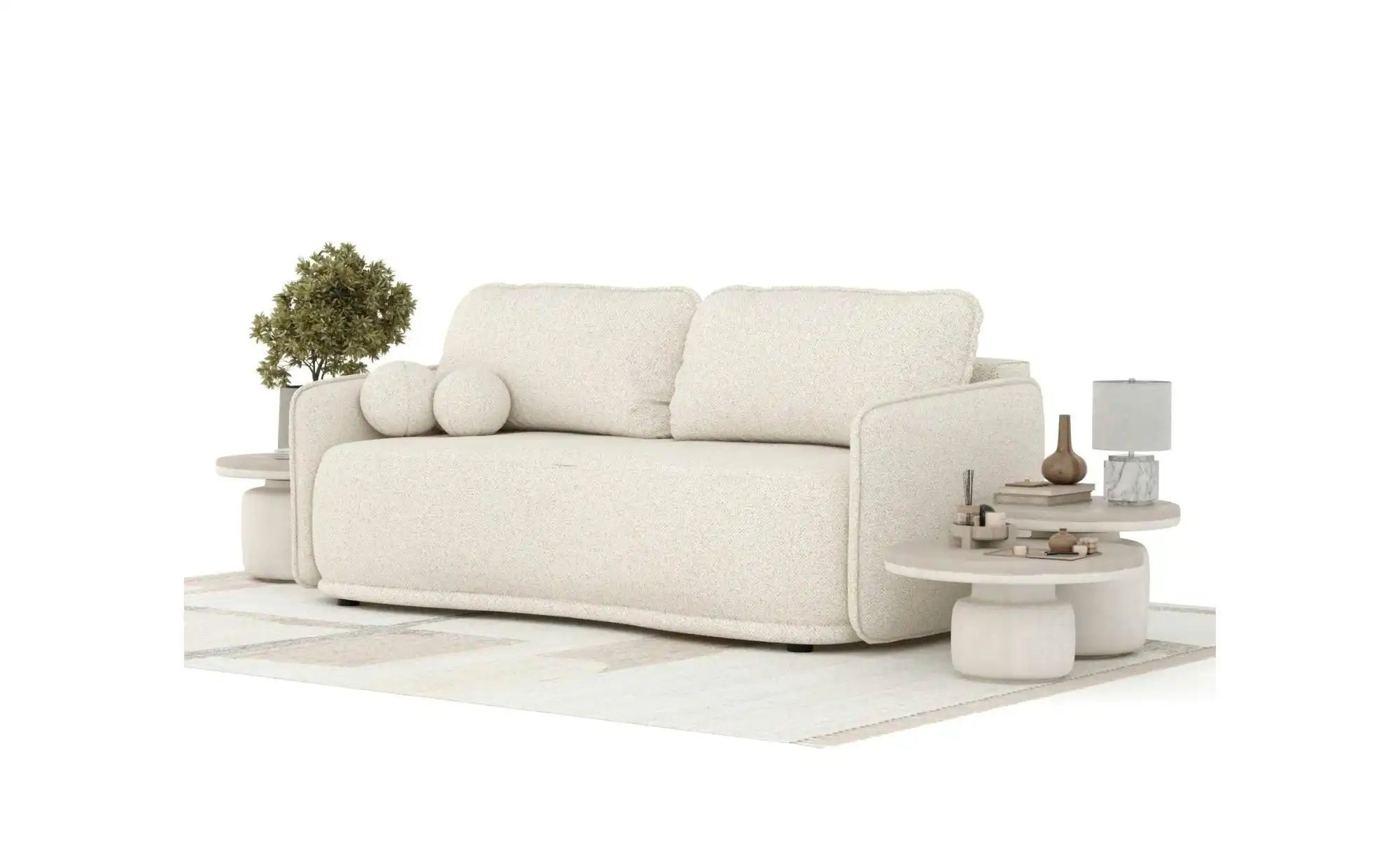 Einzelsofa   ¦ creme ¦ Maße (cm): B: 231 H: 93 Polstermöbel > Sofas > 3-Sit günstig online kaufen