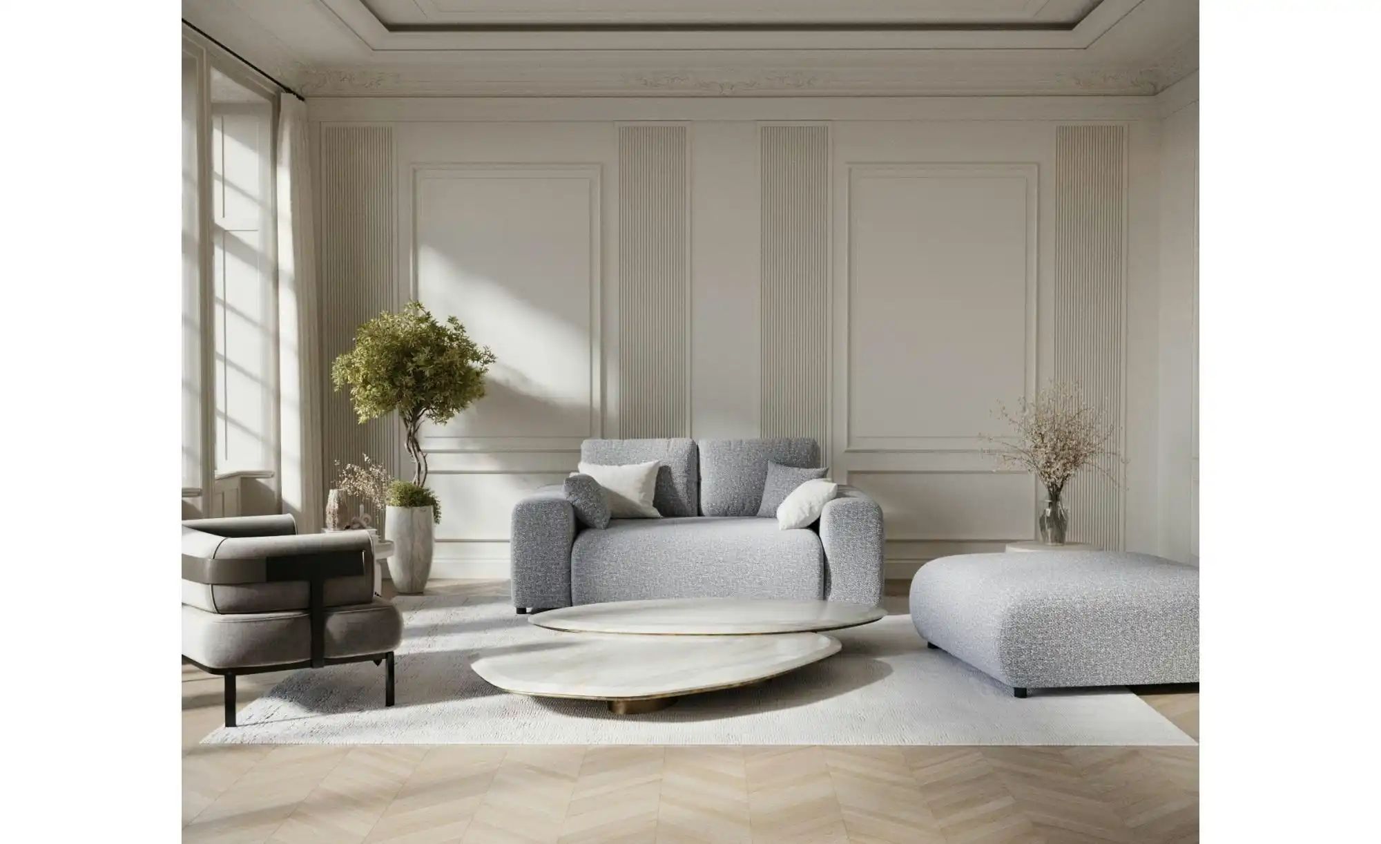 Thumbnail - Einzelsofa   ¦ grau ¦ Maße (cm): B: 178 H: 79 Polstermöbel > Sofas > 2-Sitzer - Höffner