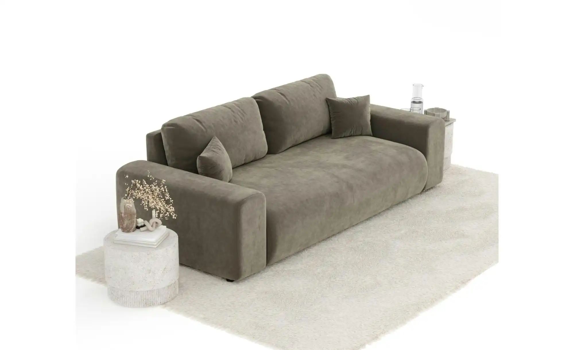 Thumbnail - Einzelsofa Zanzibar ¦ braun ¦ Maße (cm): B: 213 H: 79 Polstermöbel > Sofas > 3-Sitzer - Höffner