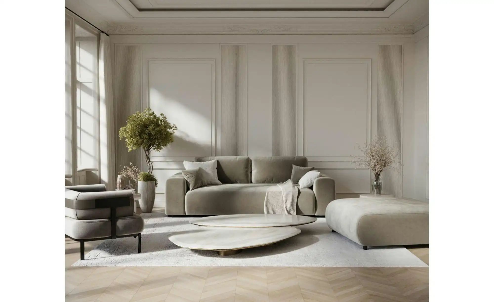 Thumbnail - Einzelsofa Zanzibar ¦ braun ¦ Maße (cm): B: 213 H: 79 Polstermöbel > Sofas > 3-Sitzer - Höffner