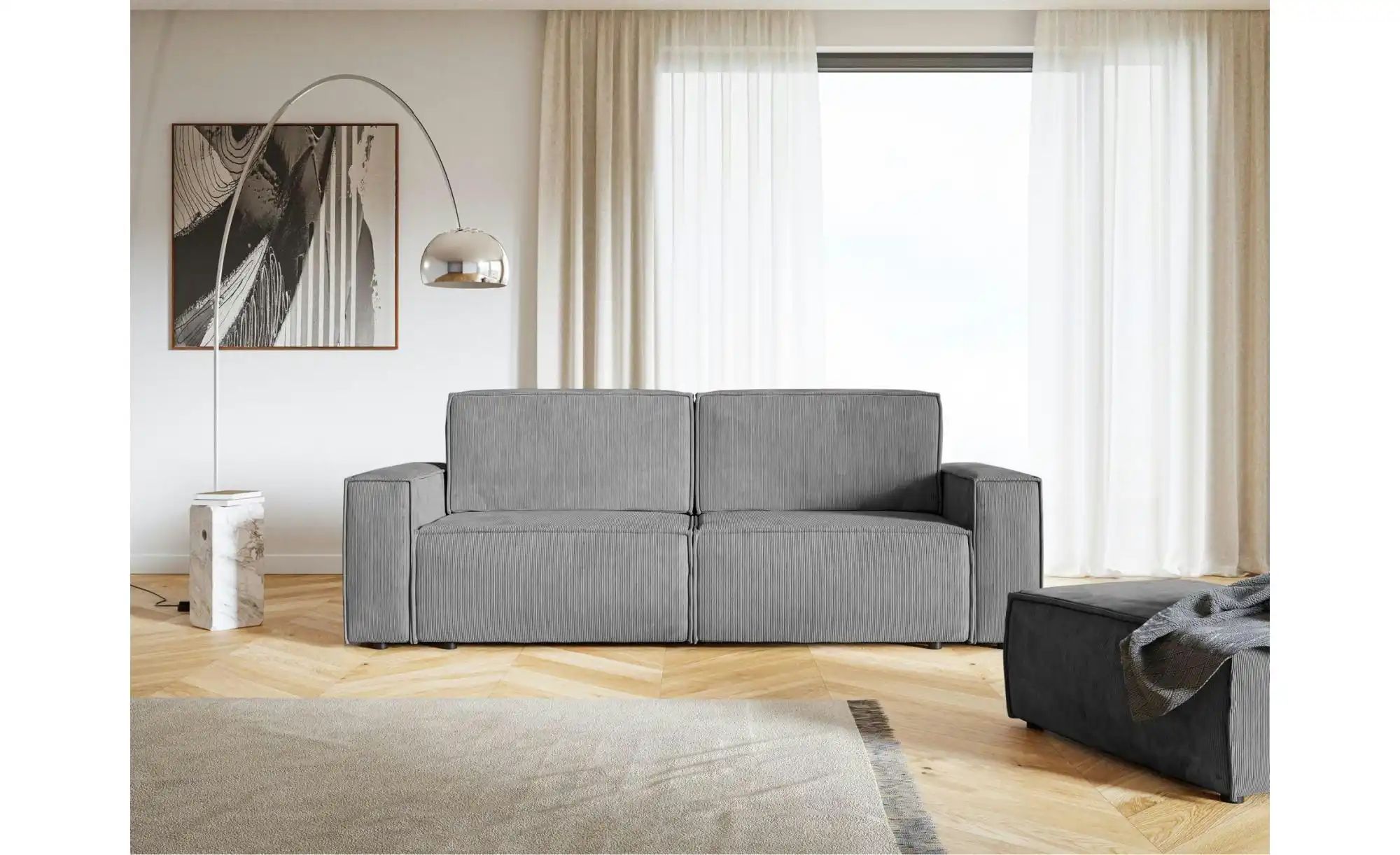 Thumbnail - Selsey Schlafsofa  Copertino ¦ grau ¦ Maße (cm): B: 242 H: 84 Polstermöbel > Sofas > 3-Sitzer - Höffner