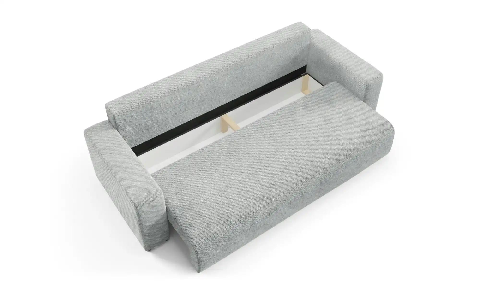 Schlafsofa EVORA Türkis   ¦ grau ¦ Maße (cm): B: 247 H: 88 Polstermöbel > S günstig online kaufen
