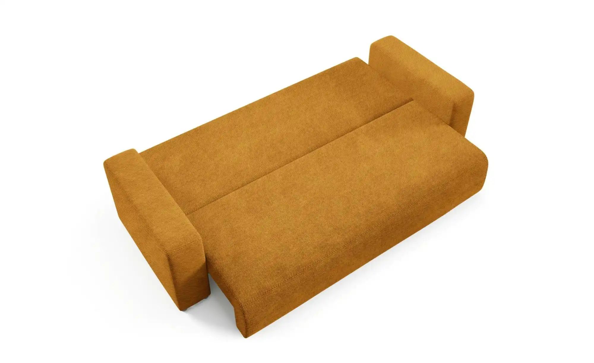 Schlafsofa EVORA Türkis   ¦ gelb ¦ Maße (cm): B: 247 H: 88 Polstermöbel > S günstig online kaufen
