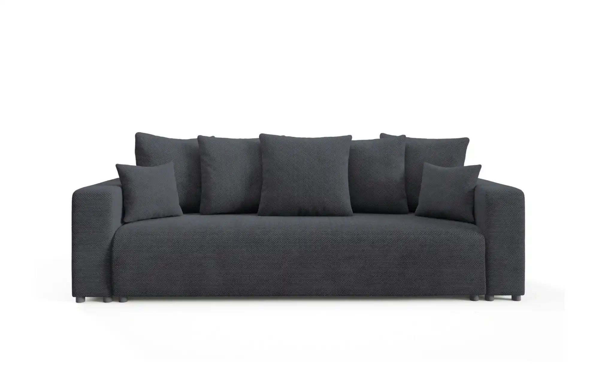 Schlafsofa EVORA Türkis   ¦ schwarz ¦ Maße (cm): B: 247 H: 88 Polstermöbel günstig online kaufen