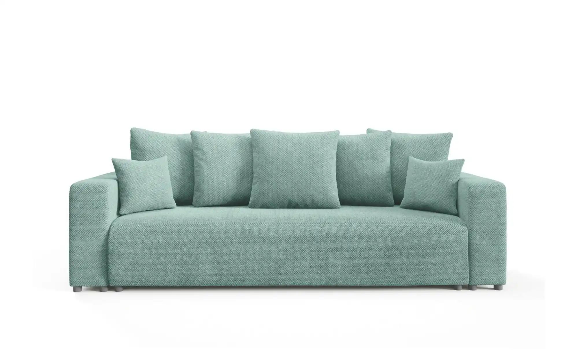 Schlafsofa EVORA Türkis   ¦ grün ¦ Maße (cm): B: 247 H: 88 Polstermöbel > S günstig online kaufen