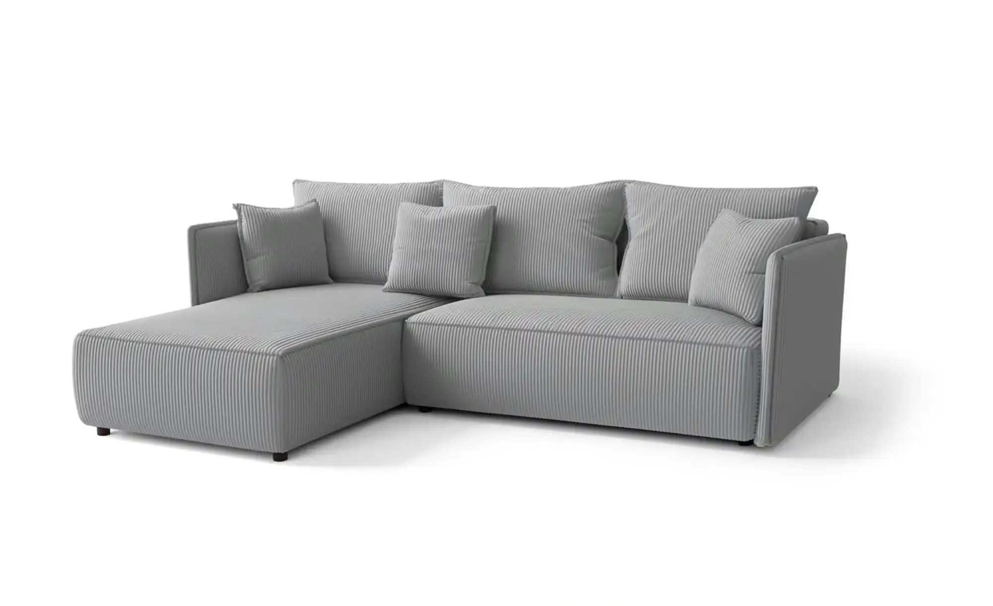 Thumbnail - Ecksofa mit Schlaffunktion Milano ¦ grau ¦ Maße (cm): B: 245 H: 85 Polstermöbel > Sofas > 3-Sitzer - Höffner