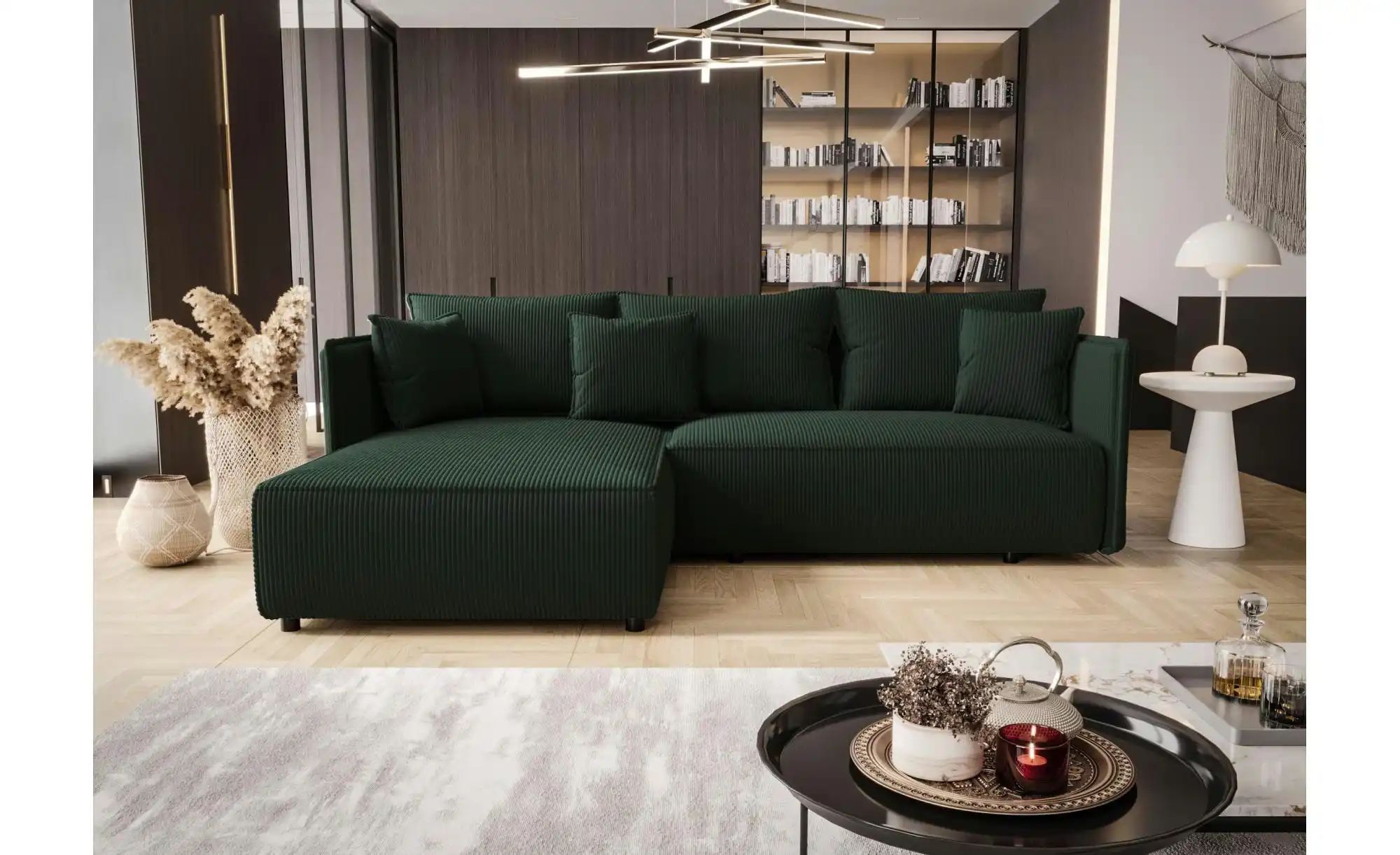 Ecksofa   ¦ grün ¦ Maße (cm): B: 245 H: 85 Polstermöbel > Sofas > Ecksofas günstig online kaufen