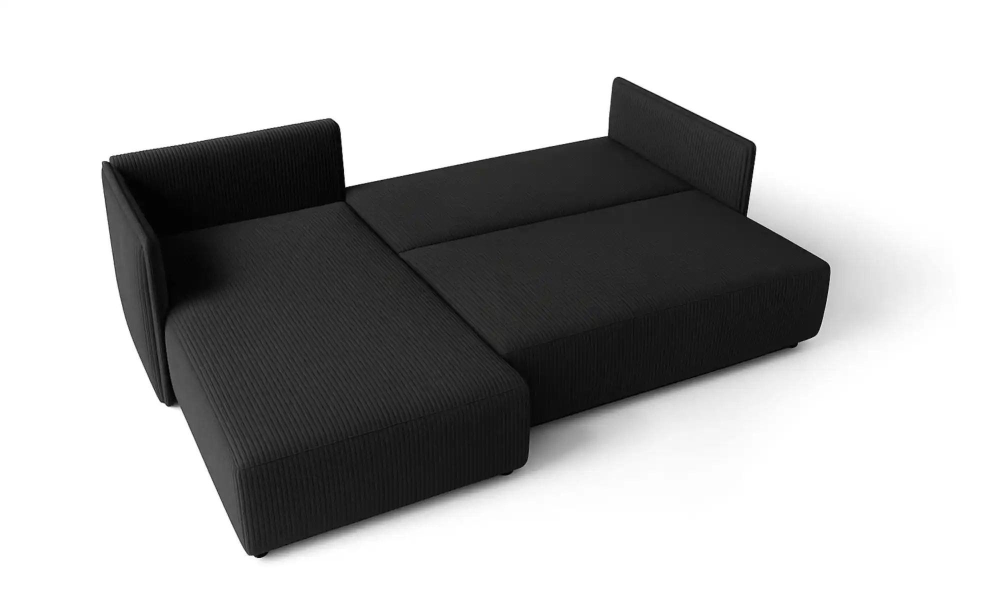 Ecksofa  Milano ¦ schwarz ¦ Maße (cm): B: 245 H: 85 Polstermöbel > Sofas > günstig online kaufen