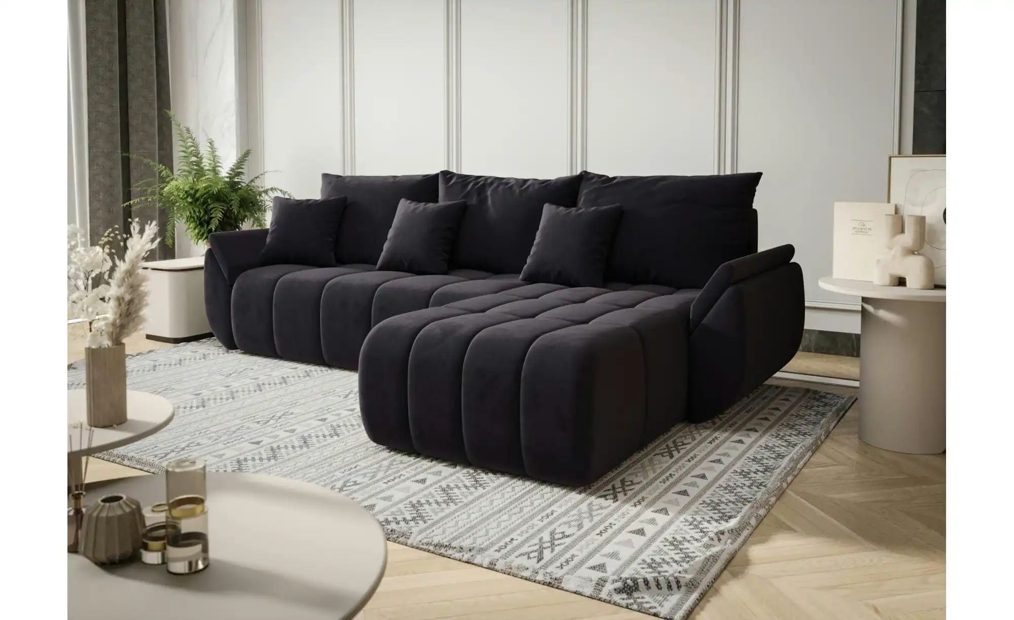 Ecksofa  Tokyo ¦ schwarz ¦ Maße (cm): B: 280 H: 85 Polstermöbel > Sofas > E günstig online kaufen