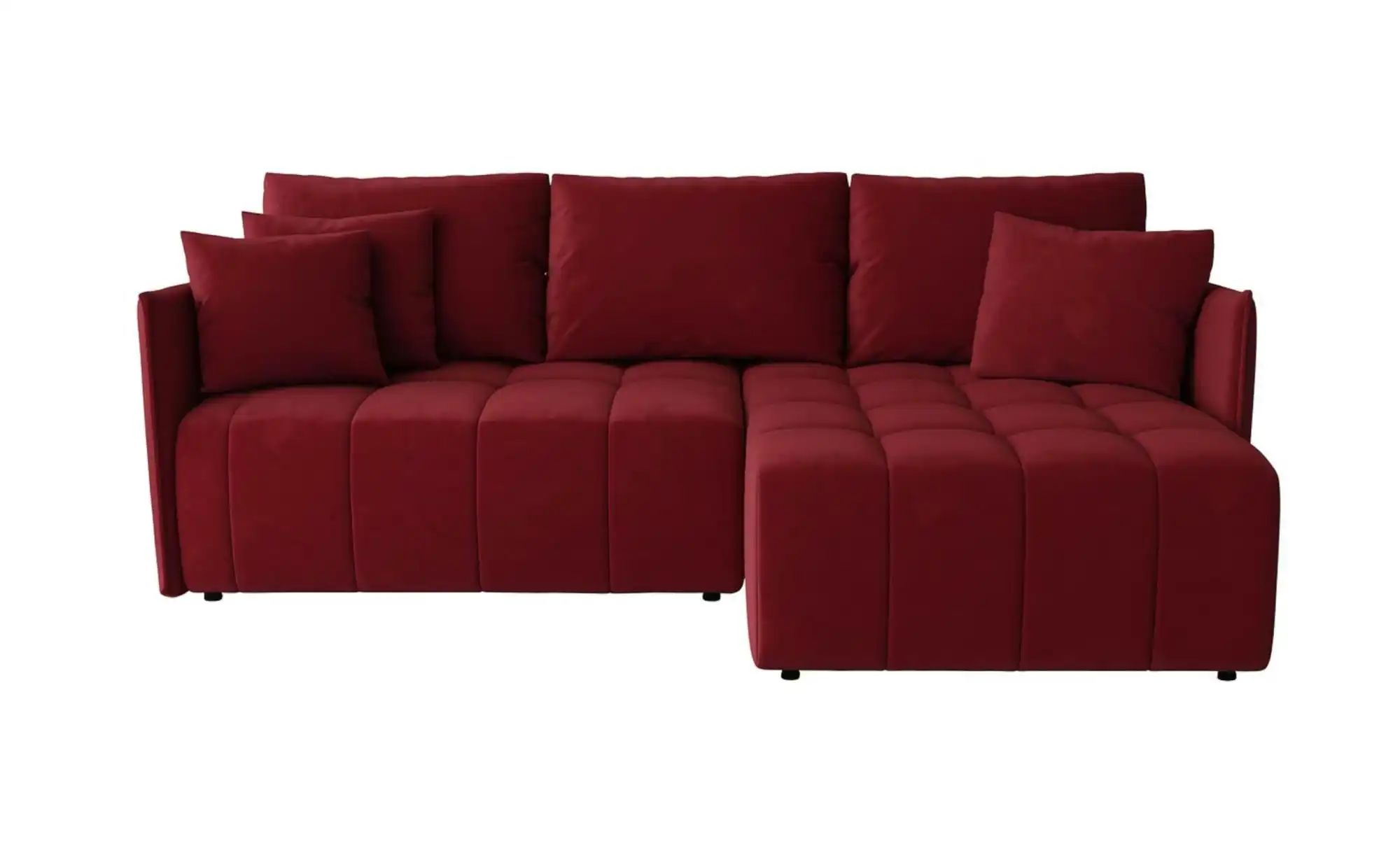 Ecksofa  Onil ¦ rot ¦ Maße (cm): B: 245 H: 85 Polstermöbel > Sofas > 3-Sitz günstig online kaufen