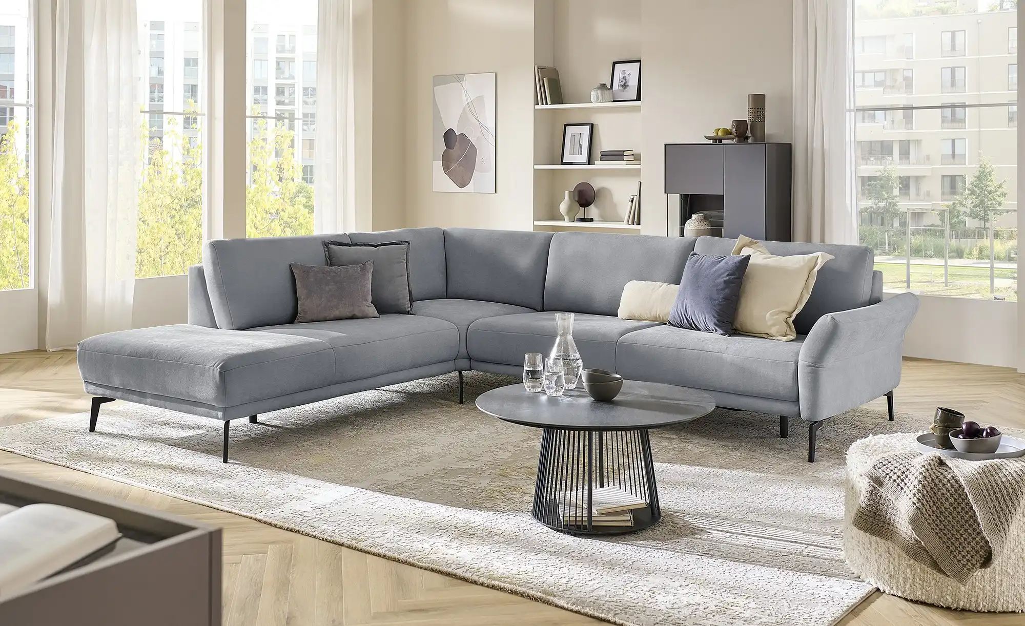 meinSofa Ecksofa  Jenny ¦ grau ¦ Maße (cm): B: 309 H: 87 T: 254.0 Polstermö günstig online kaufen
