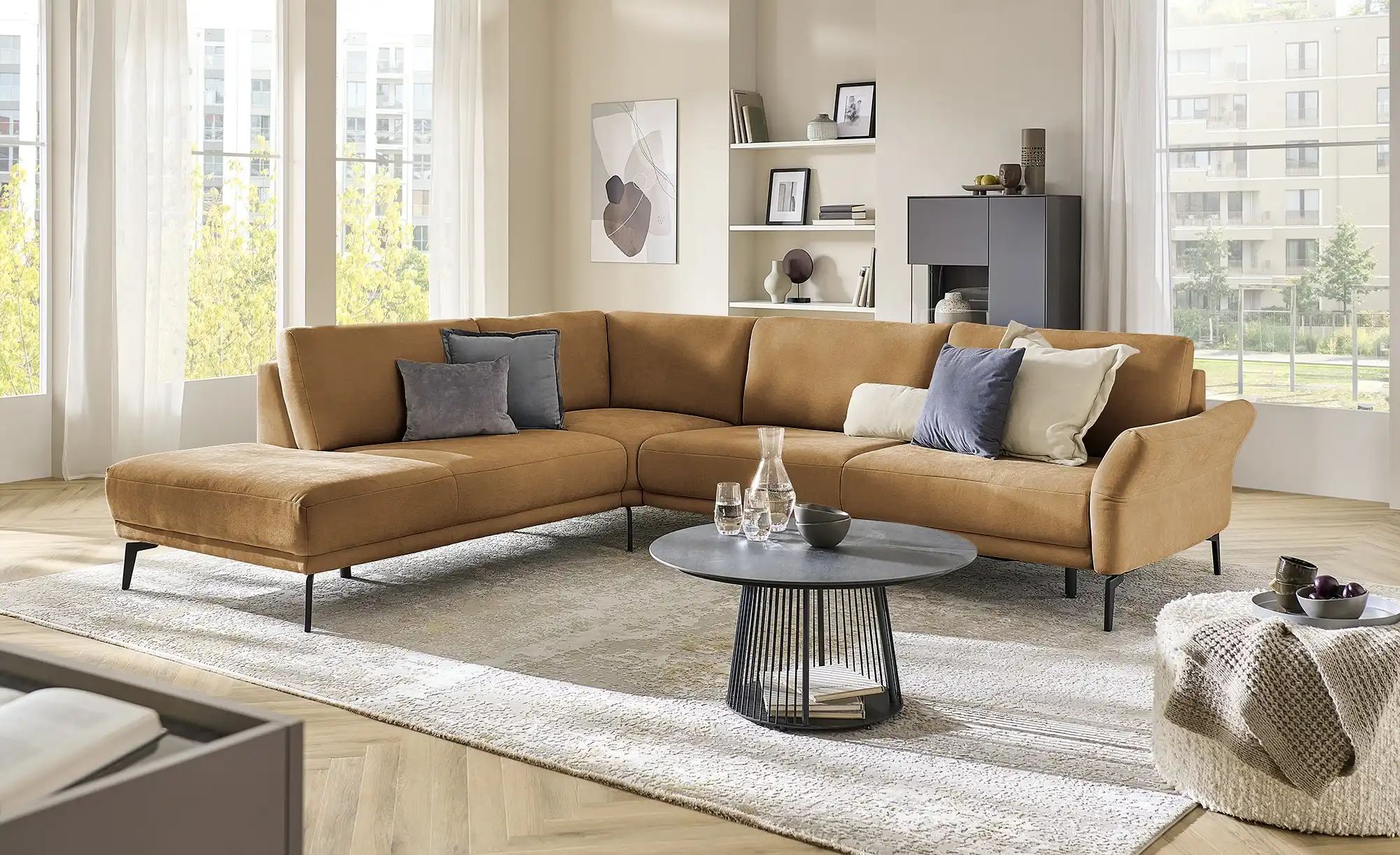 Thumbnail - meinSofa Ecksofa Jenny ¦ gelb ¦ Maße (cm): B: 309 H: 87 T: 254.0 Polstermöbel > Sofas > Ecksofas - Höffner
