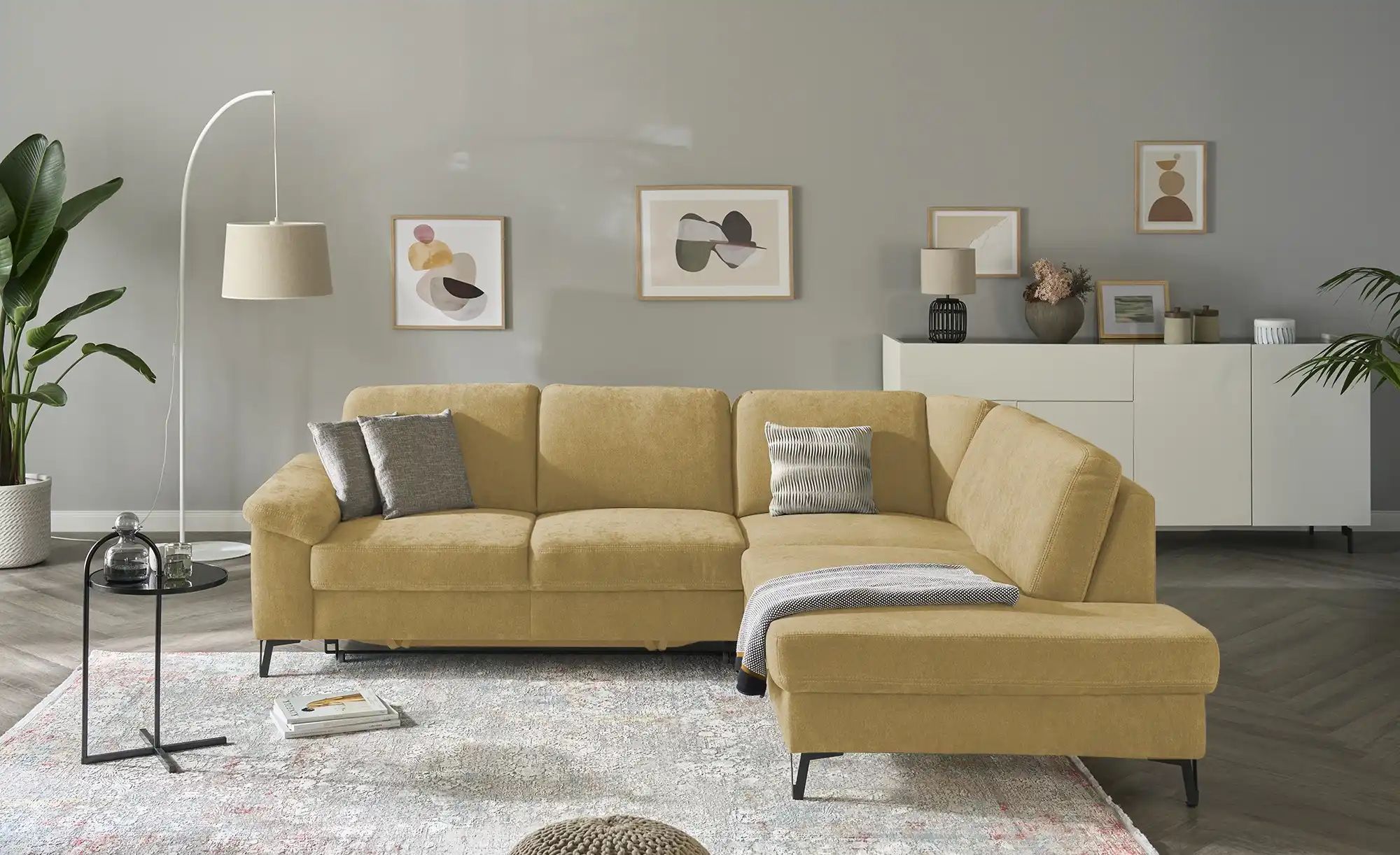 Ecksofa  Coco ¦ gelb ¦ Maße (cm): B: 283 H: 89 T: 210.0 Polstermöbel > Sofa günstig online kaufen