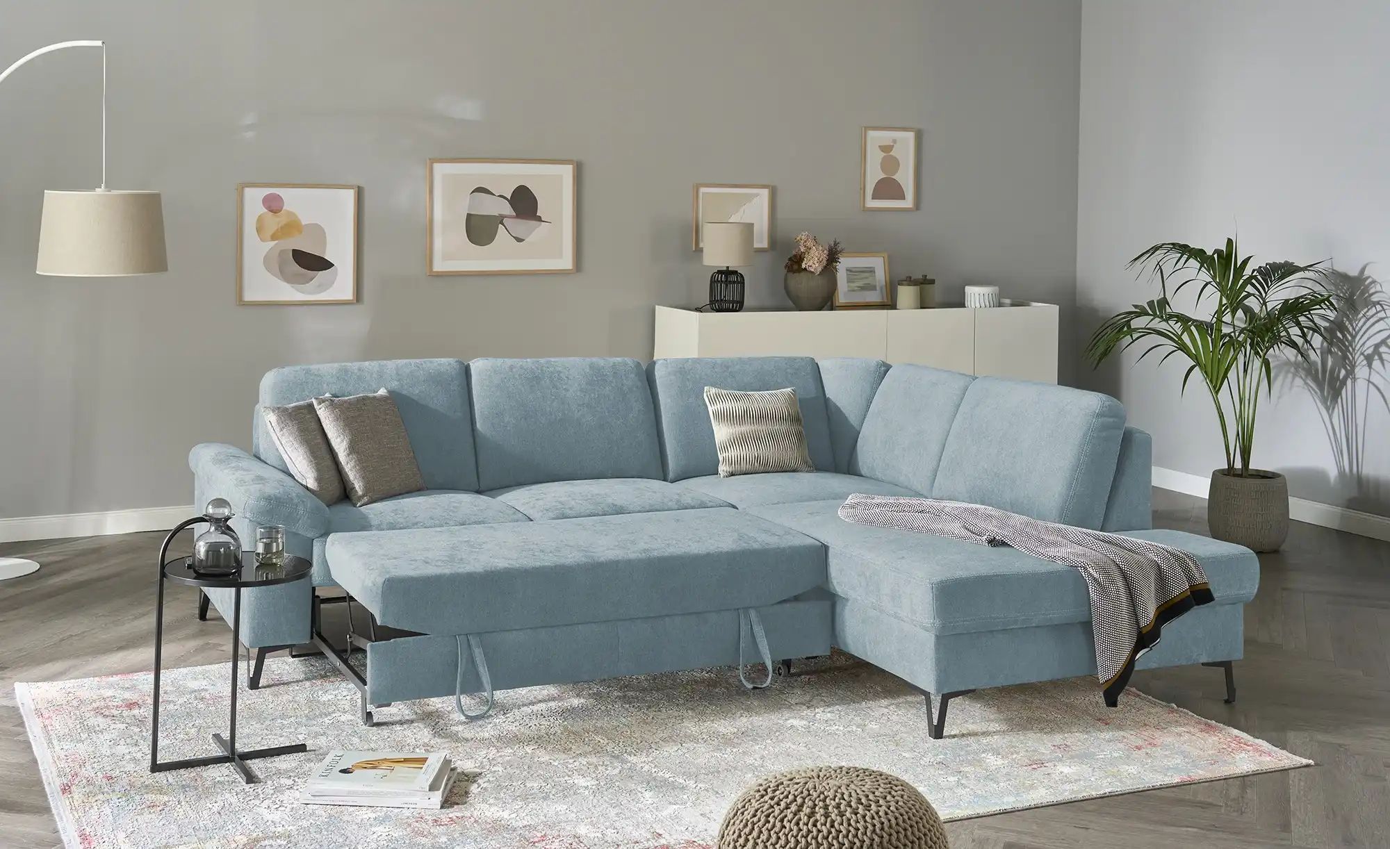 Ecksofa  Coco ¦ blau ¦ Maße (cm): B: 283 H: 89 T: 210.0 Polstermöbel > Sofa günstig online kaufen