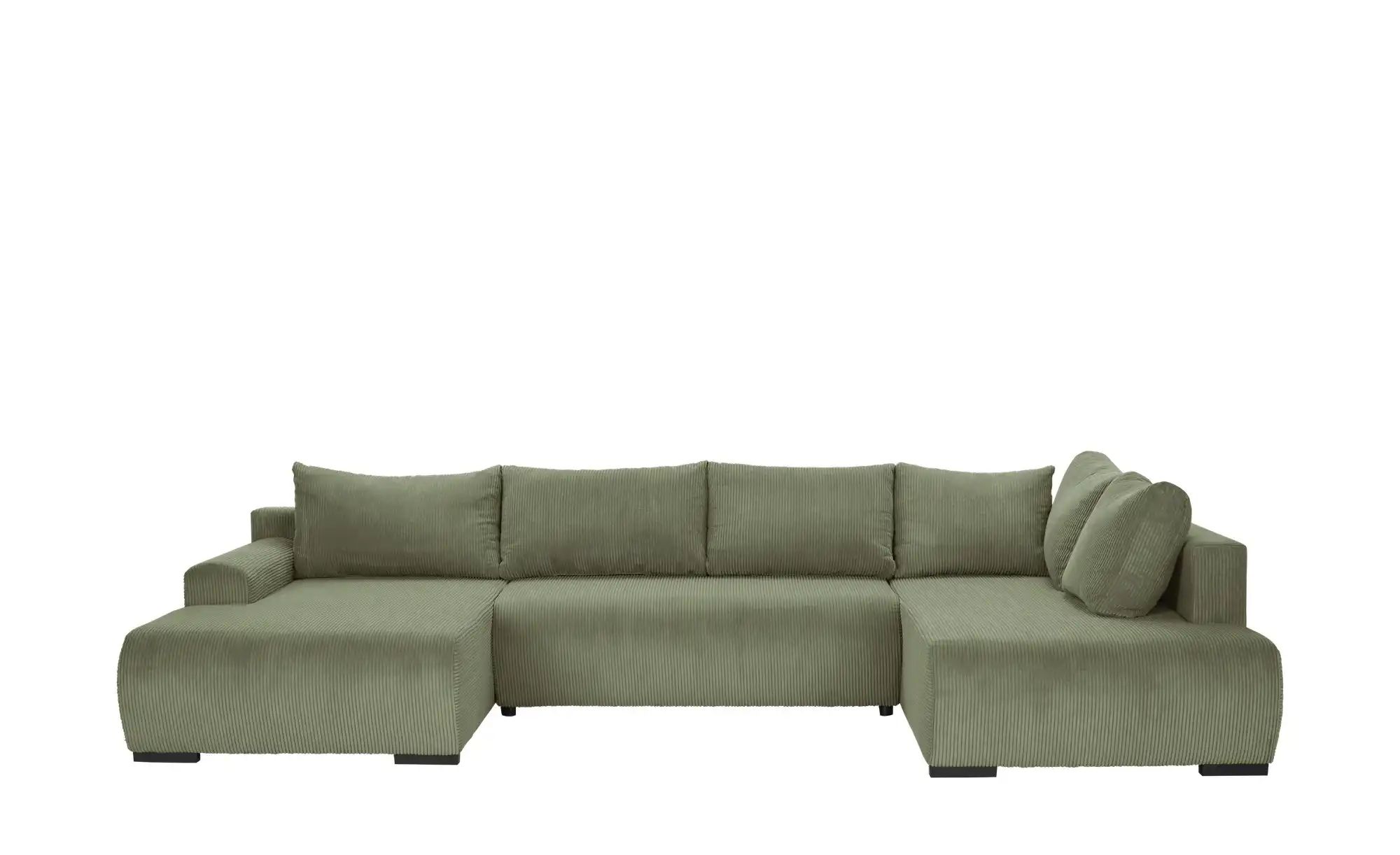 smart Wohnlandschaft  Nelly ¦ grün ¦ Maße (cm): B: 345 H: 85 T: 202.0 Polst günstig online kaufen