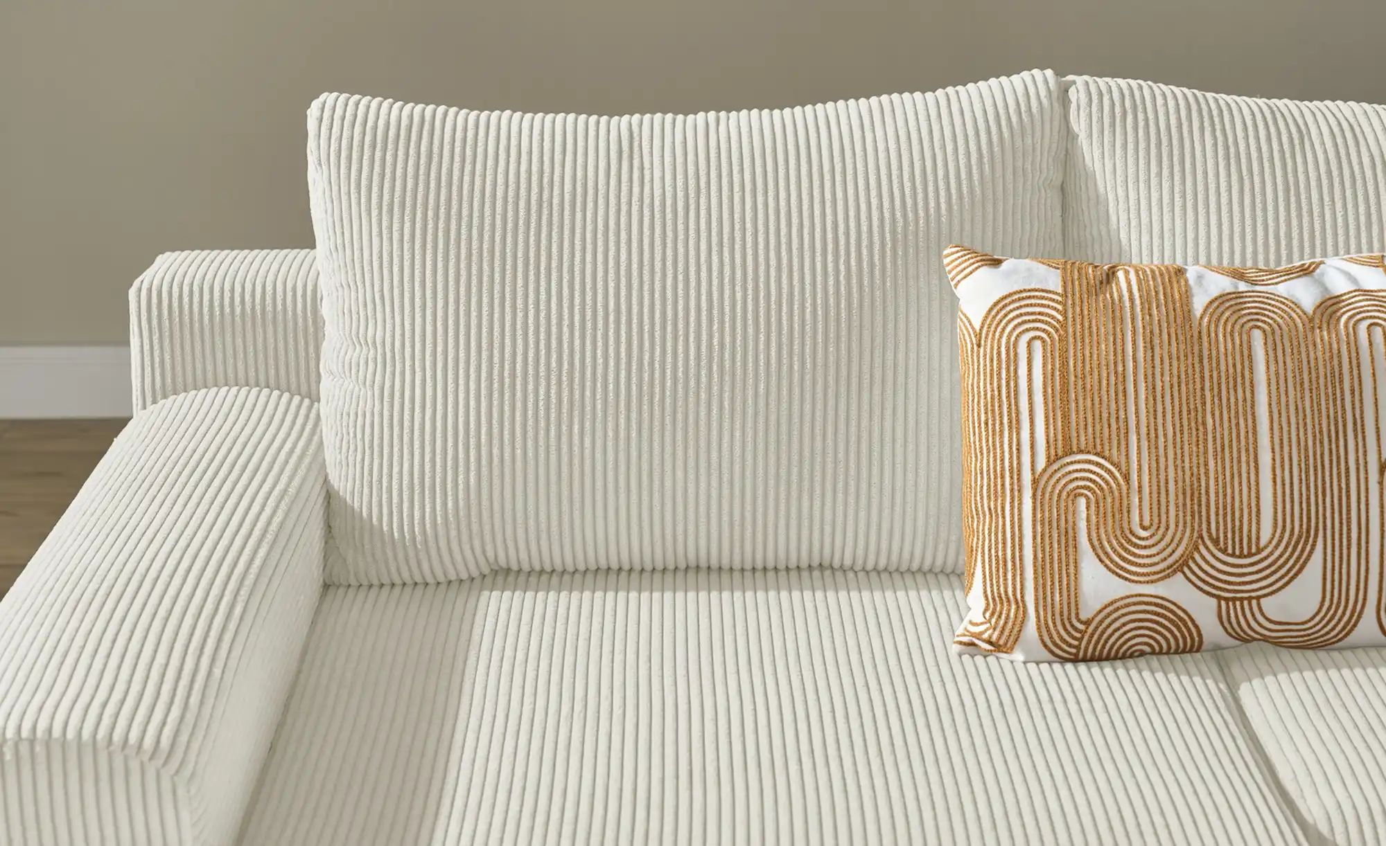 smart Wohnlandschaft  Nelly ¦ beige ¦ Maße (cm): B: 345 H: 85 T: 202.0 Pols günstig online kaufen