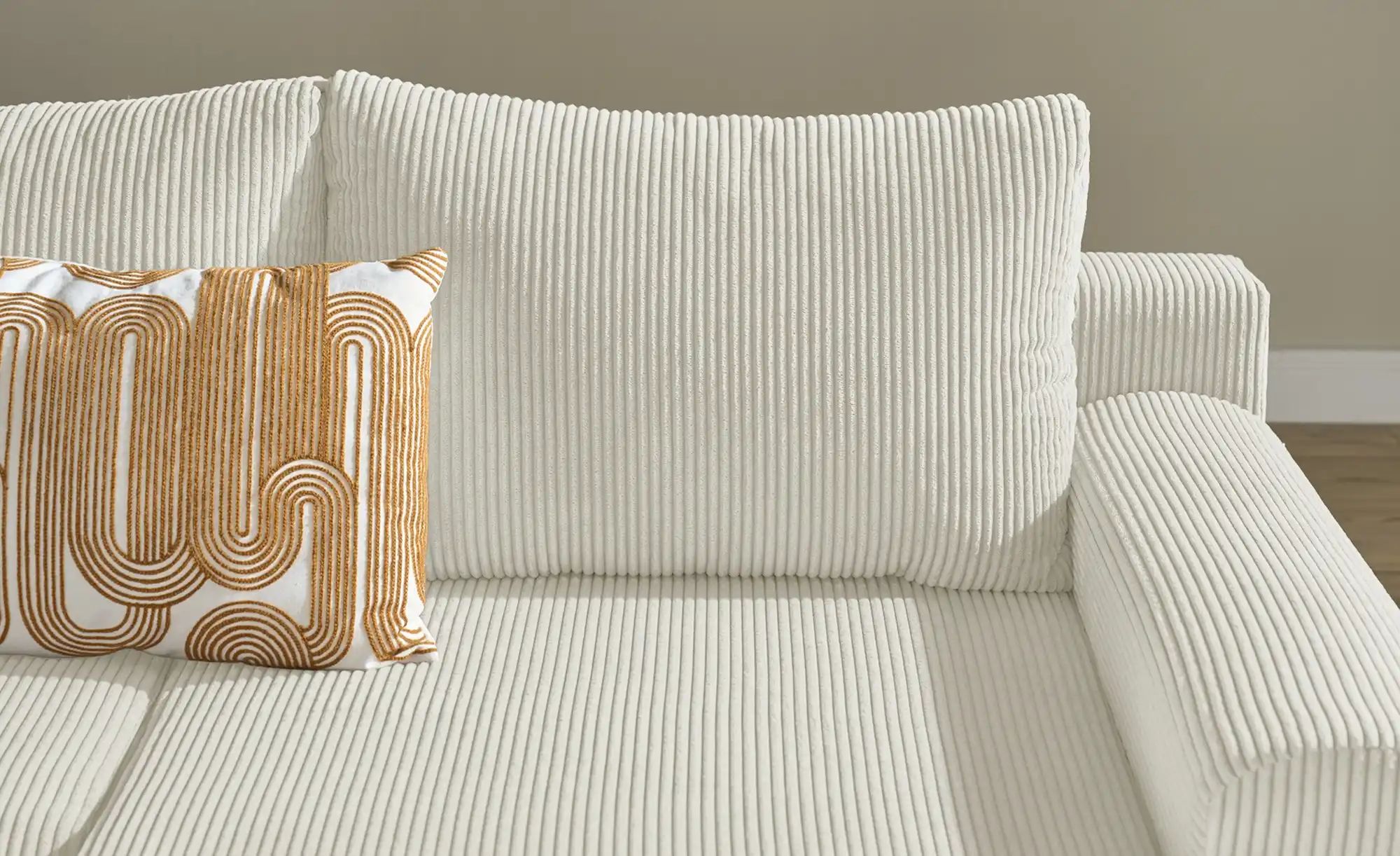 Thumbnail - smart Wohnlandschaft Nelly ¦ beige ¦ Maße (cm): B: 345 H: 85 T: 202.0 Polstermöbel > Sofas > Schlafsofas - Höffner