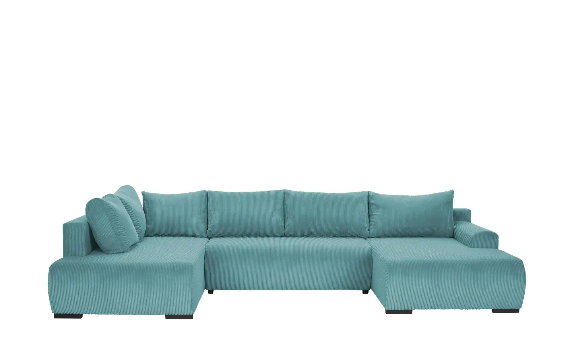 smart Wohnlandschaft Nelly ¦ türkis/petrol ¦ Maße (cm): B: 345 H: 85 T: 202.0 Polstermöbel > Sofas > Wohnlandschaften - Höffner