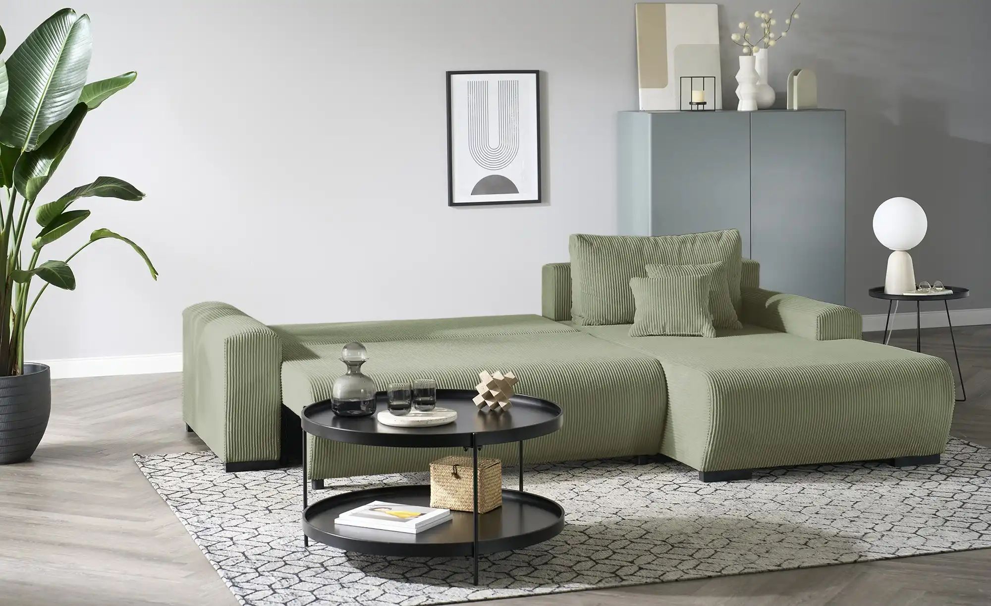 smart Ecksofa  Nelly ¦ grün ¦ Maße (cm): B: 270 H: 85 T: 185.0 Polstermöbel günstig online kaufen