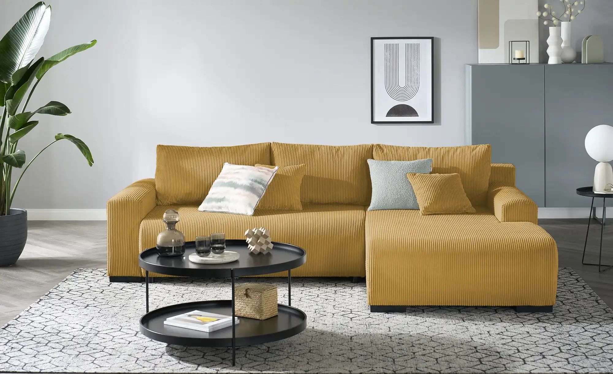 smart Ecksofa  Nelly ¦ gelb ¦ Maße (cm): B: 270 H: 85 T: 185.0 Polstermöbel günstig online kaufen