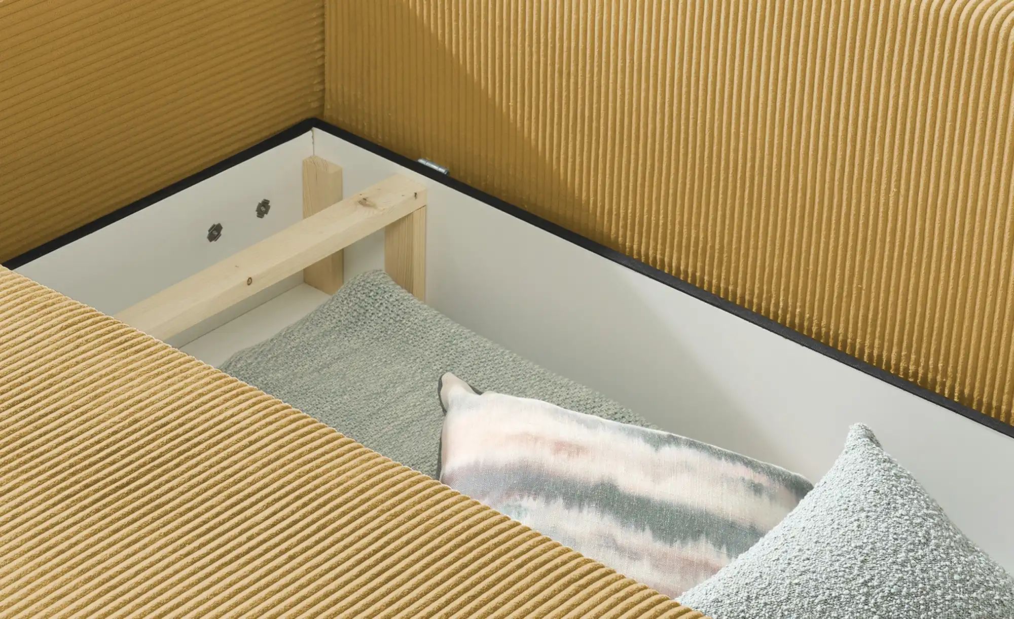 Thumbnail - smart Ecksofa  Nelly ¦ gelb ¦ Maße (cm): B: 270 H: 85 T: 185.0 Polstermöbel > Sofas > 3-Sitzer - Höffner