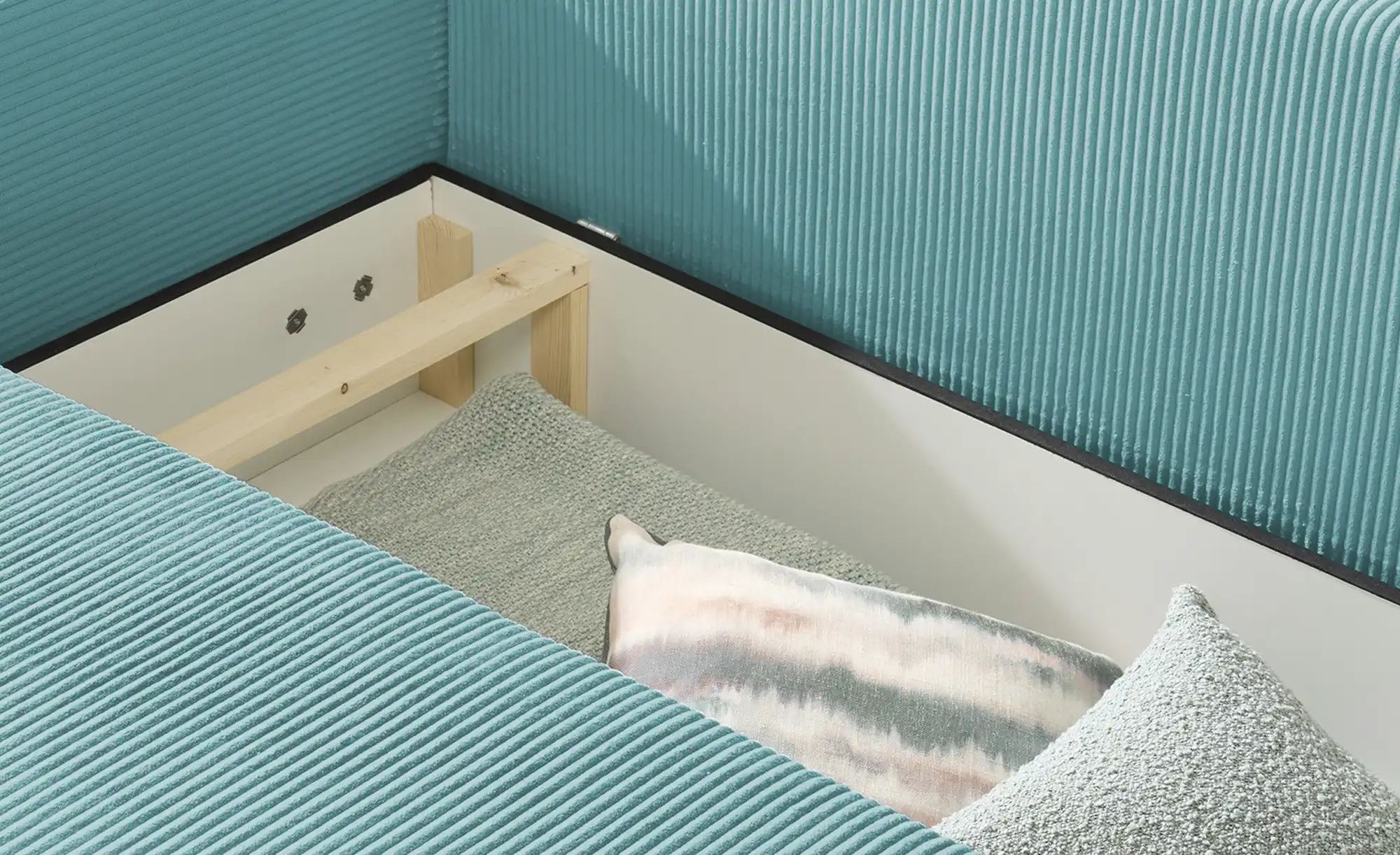 smart Ecksofa  Nelly ¦ türkis/petrol ¦ Maße (cm): B: 270 H: 85 T: 185.0 Pol günstig online kaufen